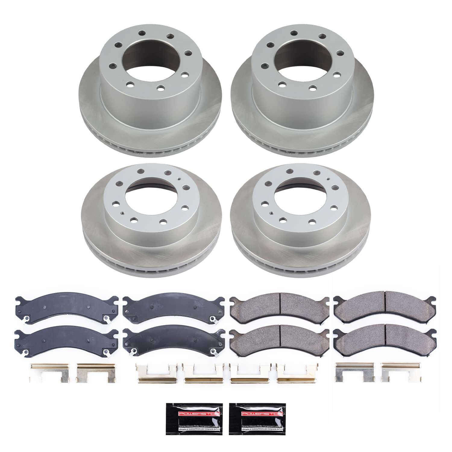 Power Stop 01-06 Chevrolet Silverado 3500 Front and Rear Semi-Coated Rotor Kit (1x psbSC2071, 1x psbSC5337) thumbnail 5