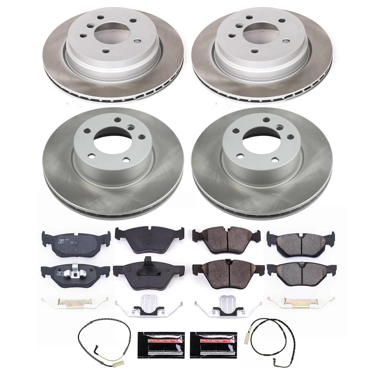 Power Stop 2006 BMW 325xi Front and Rear Semi-Coated Rotor Kit (1x psbSC3001, 1x psbSC4589) thumbnail 5