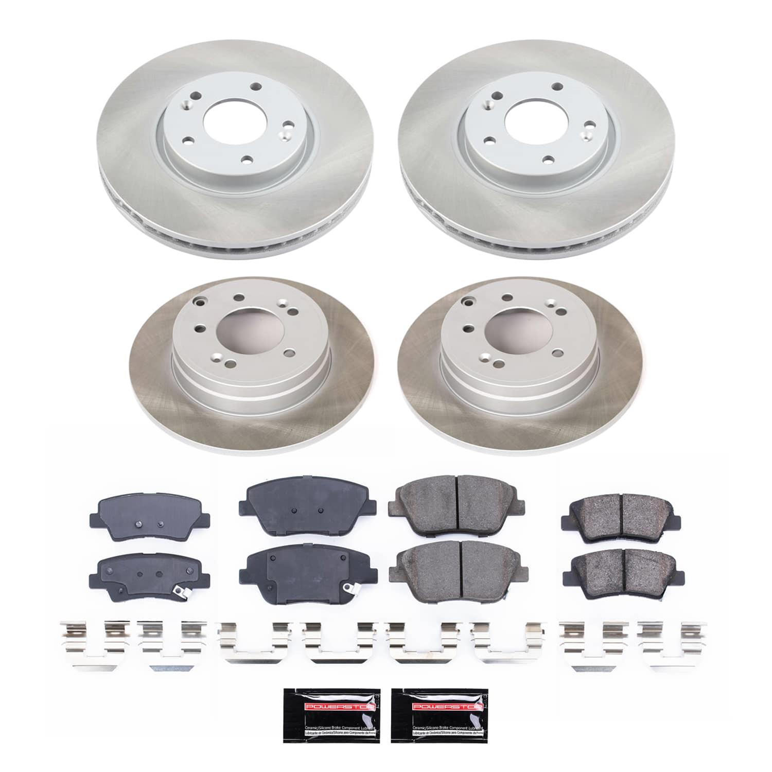 Power Stop 11-15 Hyundai Sonata Front and Rear Semi-Coated Rotor Kit (1x psbSC5377, 1x psbSC5381) thumbnail 6