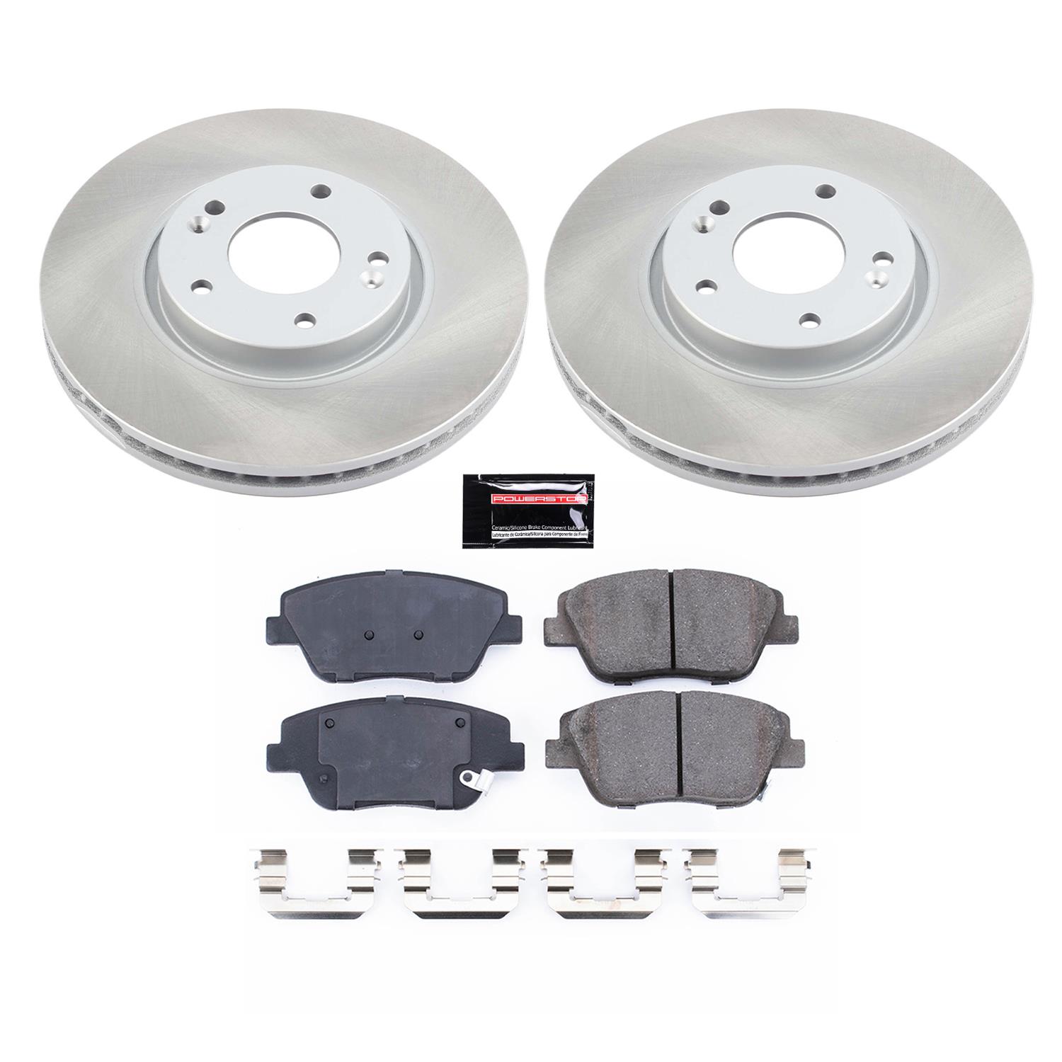 Power Stop 11-15 Hyundai Sonata Front and Rear Semi-Coated Rotor Kit (1x psbSC5377, 1x psbSC5381) thumbnail 7