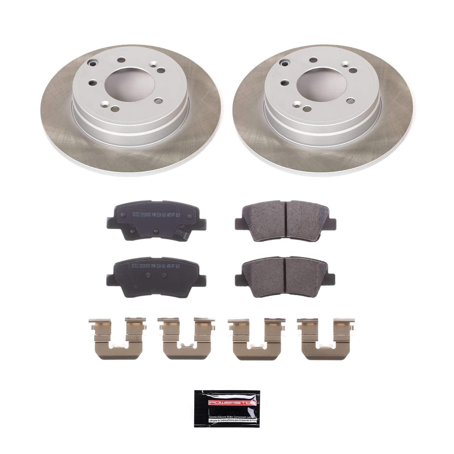 Power Stop 11-15 Hyundai Sonata Front and Rear Semi-Coated Rotor Kit (1x psbSC5377, 1x psbSC5381) thumbnail 8