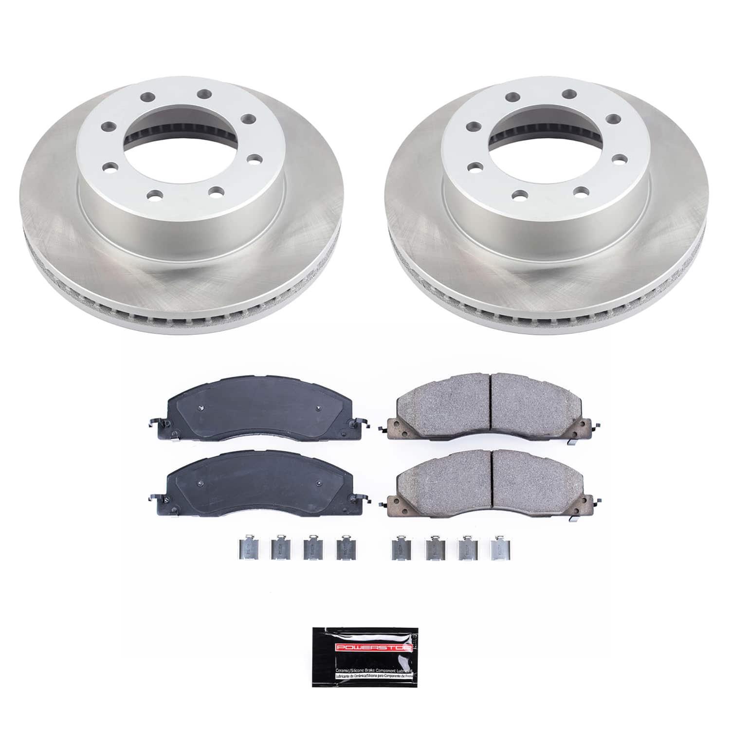 Power Stop 11-18 Ram 3500 Front Semi-Coated Rotor Kit (1x psb17-1399, 2x psbAR8373SCR) thumbnail 5