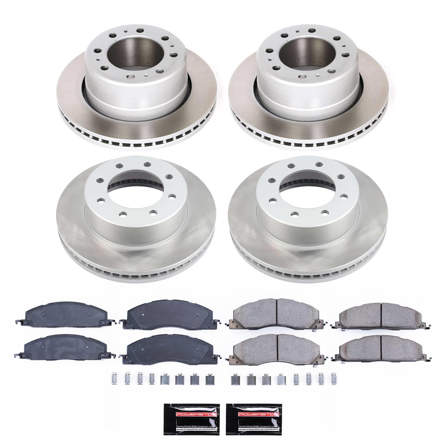 Power Stop 09-10 Dodge Ram 2500 Front and Rear Semi-Coated Rotor Kit (1x psb17-1399, 1x psb17-1400, 2x psbAR8373SCR, 2x psbAR8374SCR) thumbnail 5