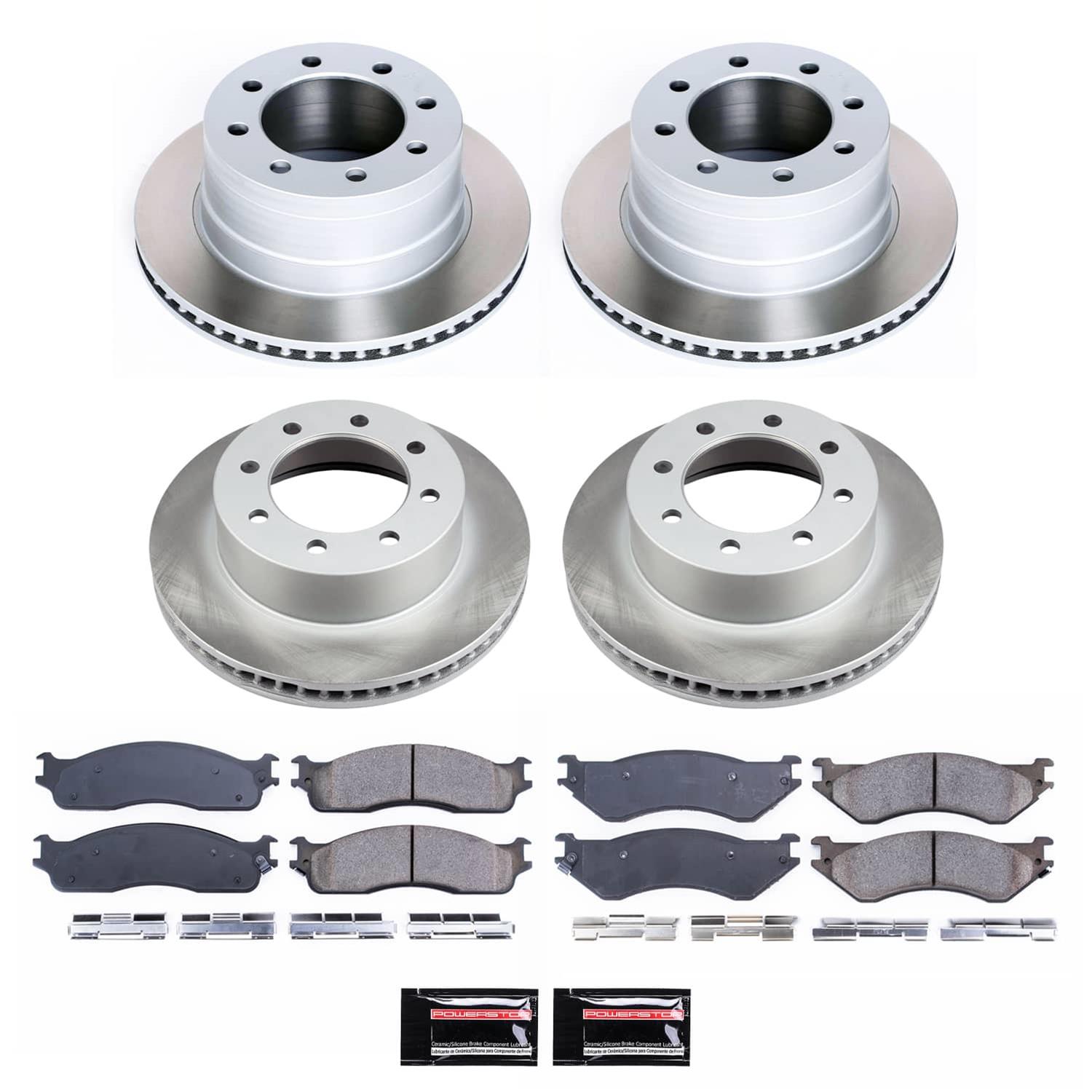 Power Stop 06-08 Dodge Ram 1500 Front and Rear Semi-Coated Rotor Kit (1x psb17-965, 2x psbAR8771SCR, 1x psbSC5490) thumbnail 5