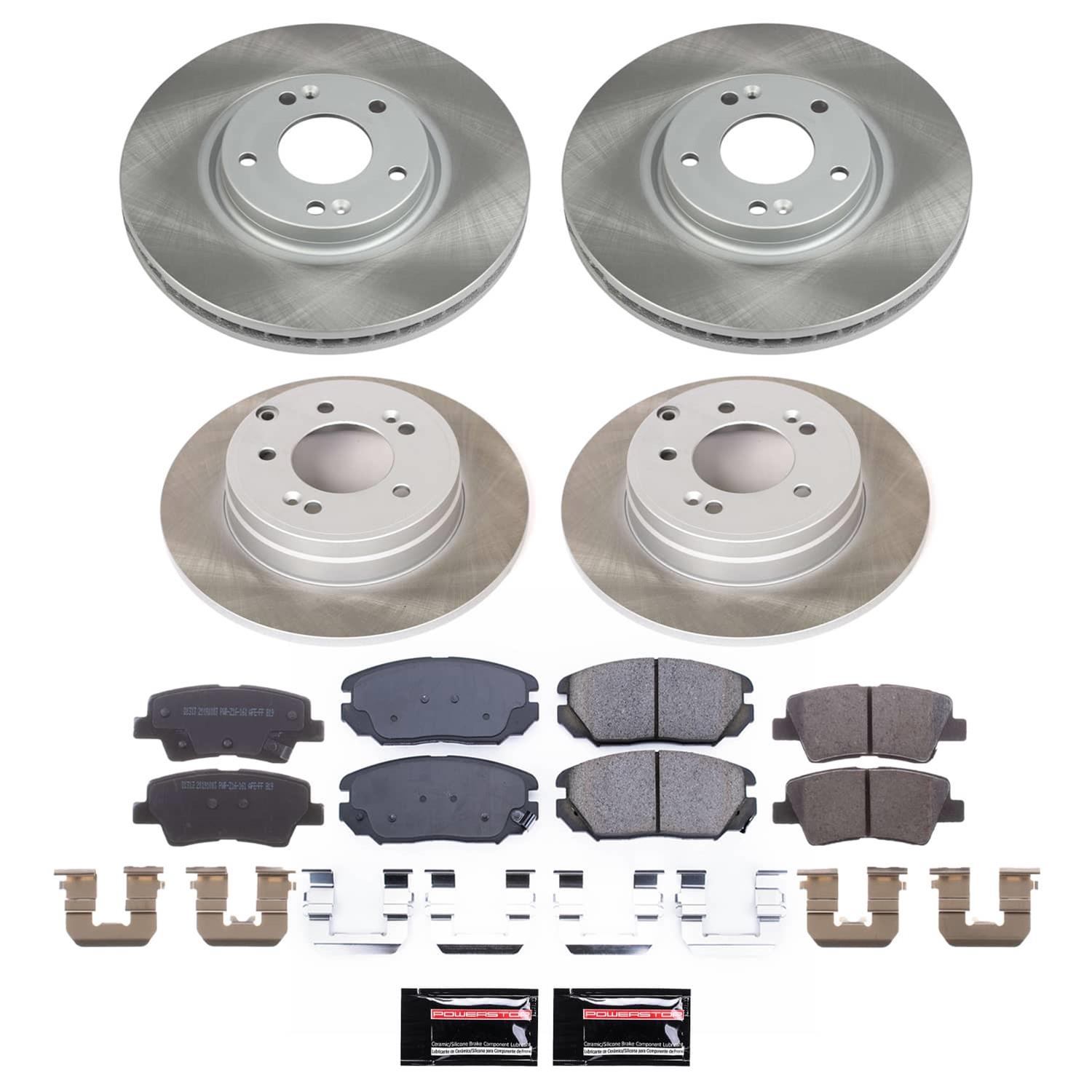 Power Stop 09-11 Hyundai Azera Front and Rear Semi-Coated Rotor Kit thumbnail 5