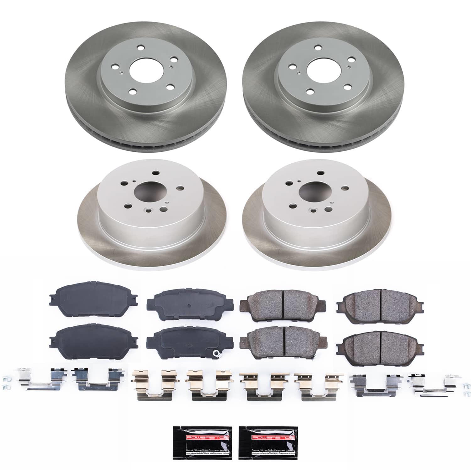 Power Stop 04-10 Toyota Sienna Front and Rear Semi-Coated Rotor Kit (1x psbSC5438, 1x psbSC5498) thumbnail 5