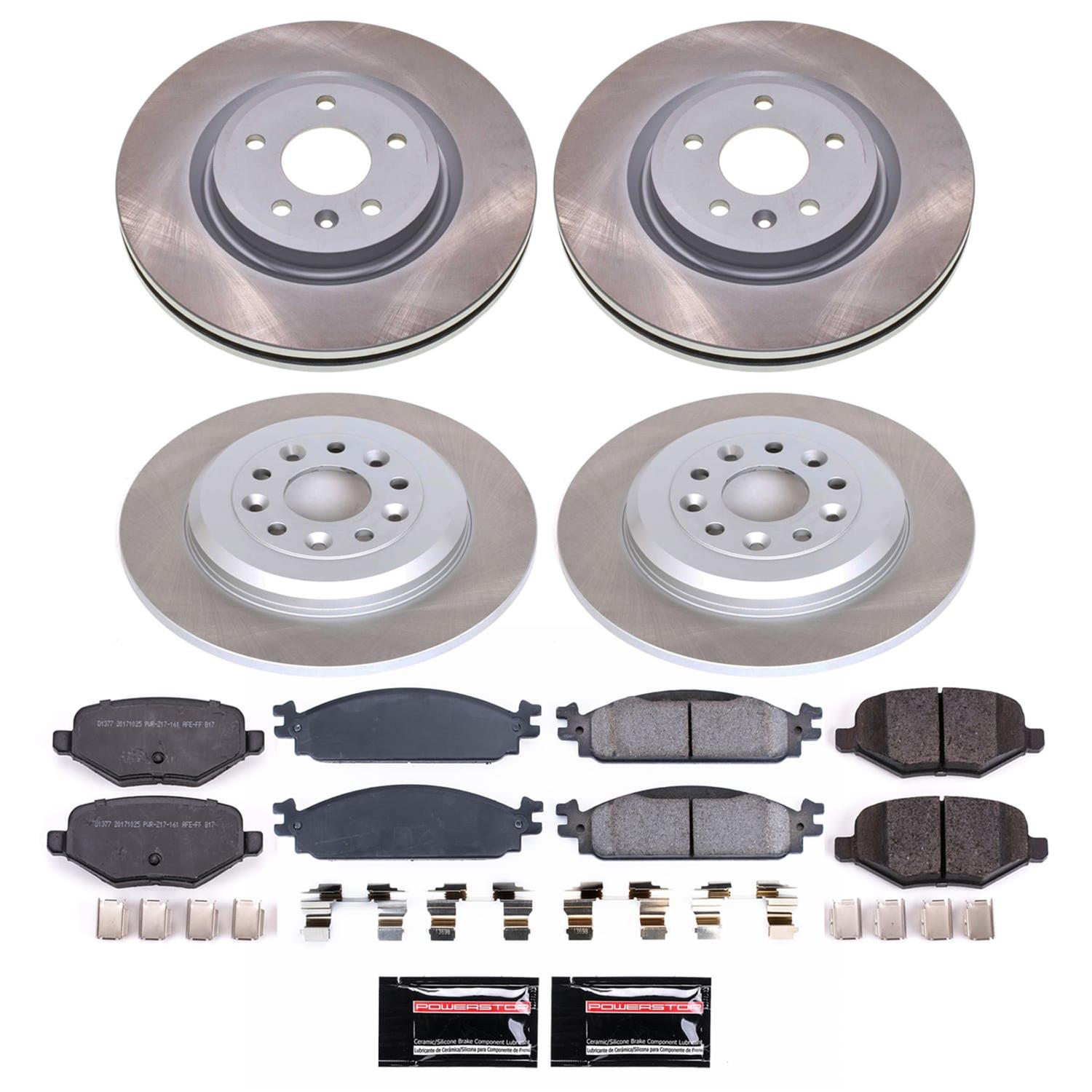 Power Stop 09-11 Ford Flex Front and Rear Semi-Coated Rotor Kit (1x psbSC4744, 1x psbSC5509) thumbnail 5