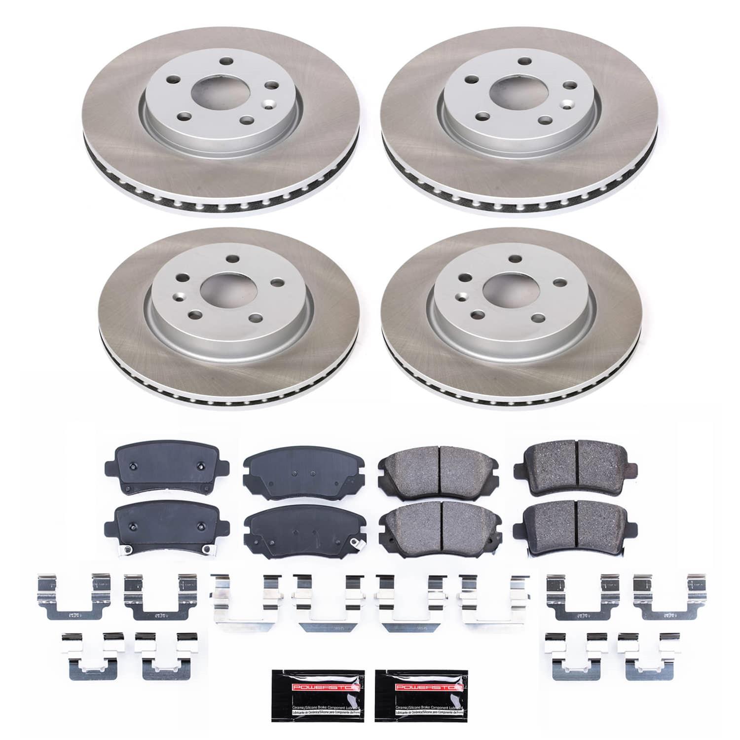 Power Stop 2010 Buick Allure Front and Rear Semi-Coated Rotor Kit (1x psbSC5334, 1x psbSC5547) thumbnail 5
