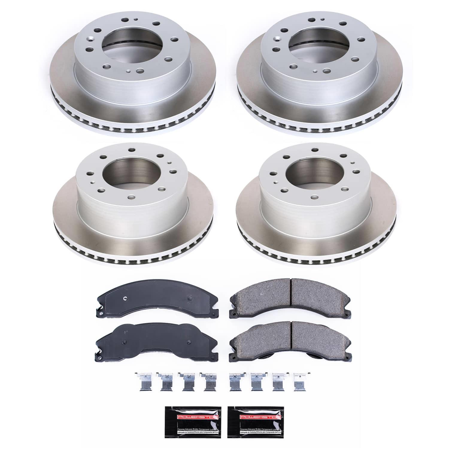 Power Stop 2011 Chevrolet Silverado 2500 HD Front and Rear Semi-Coated Rotor Kit (3x psb17-1411, 2x psbAR82153SCR, 2x psbAR82155SCR) thumbnail 5
