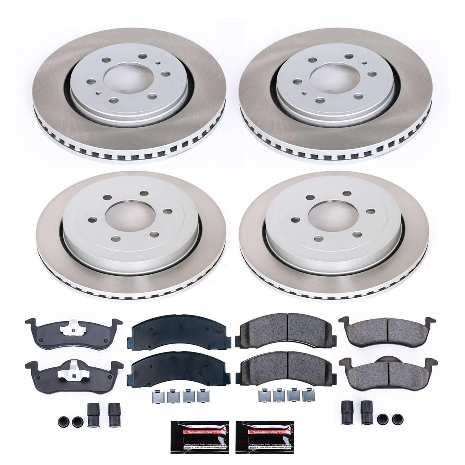 Power Stop 10-17 Ford Expedition Front and Rear Semi-Coated Rotor Kit (1x psbSC3167, 1x psbSC4683) thumbnail 5