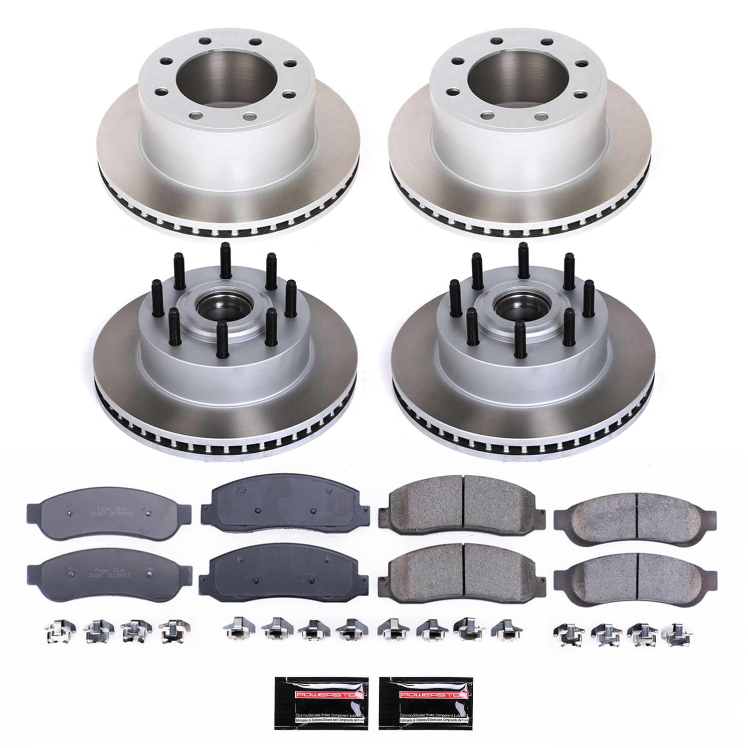 Power Stop 07-08 Ford F-250 Super Duty Front and Rear Semi-Coated Rotor Kit (1x psb17-1069, 2x psbAR85138SCR, 1x psbSC1798) thumbnail 5
