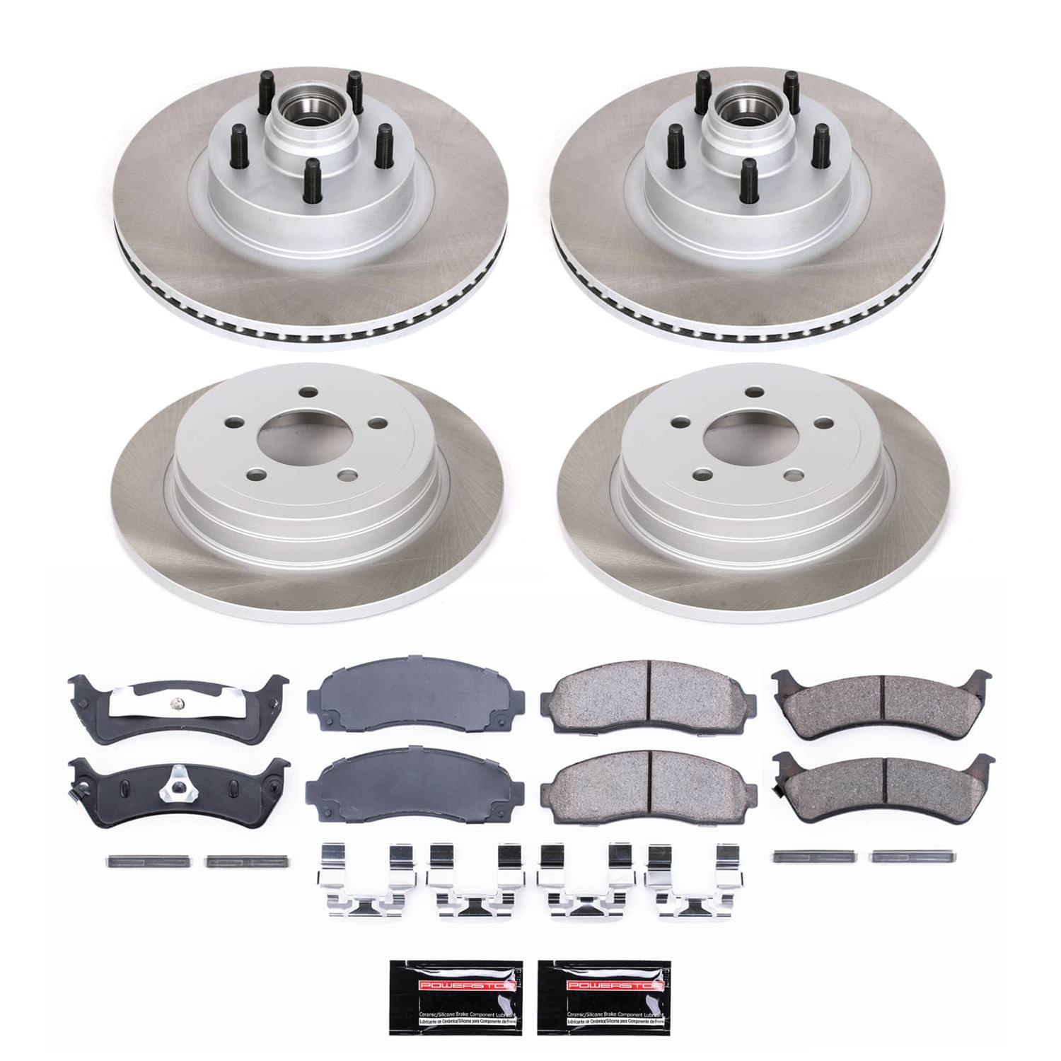 Power Stop 2003 Ford Explorer Sport Front and Rear Semi-Coated Rotor Kit (1x psbSC1920, 1x psbSC5570) thumbnail 5