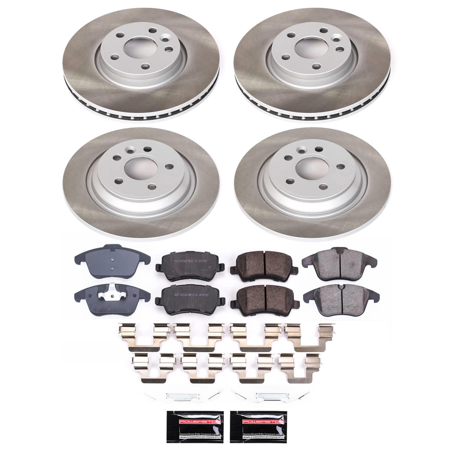 Power Stop 11-14 Volvo S60 Front and Rear Semi-Coated Rotor Kit (1x psbSC4704, 1x psbSC5608) thumbnail 5