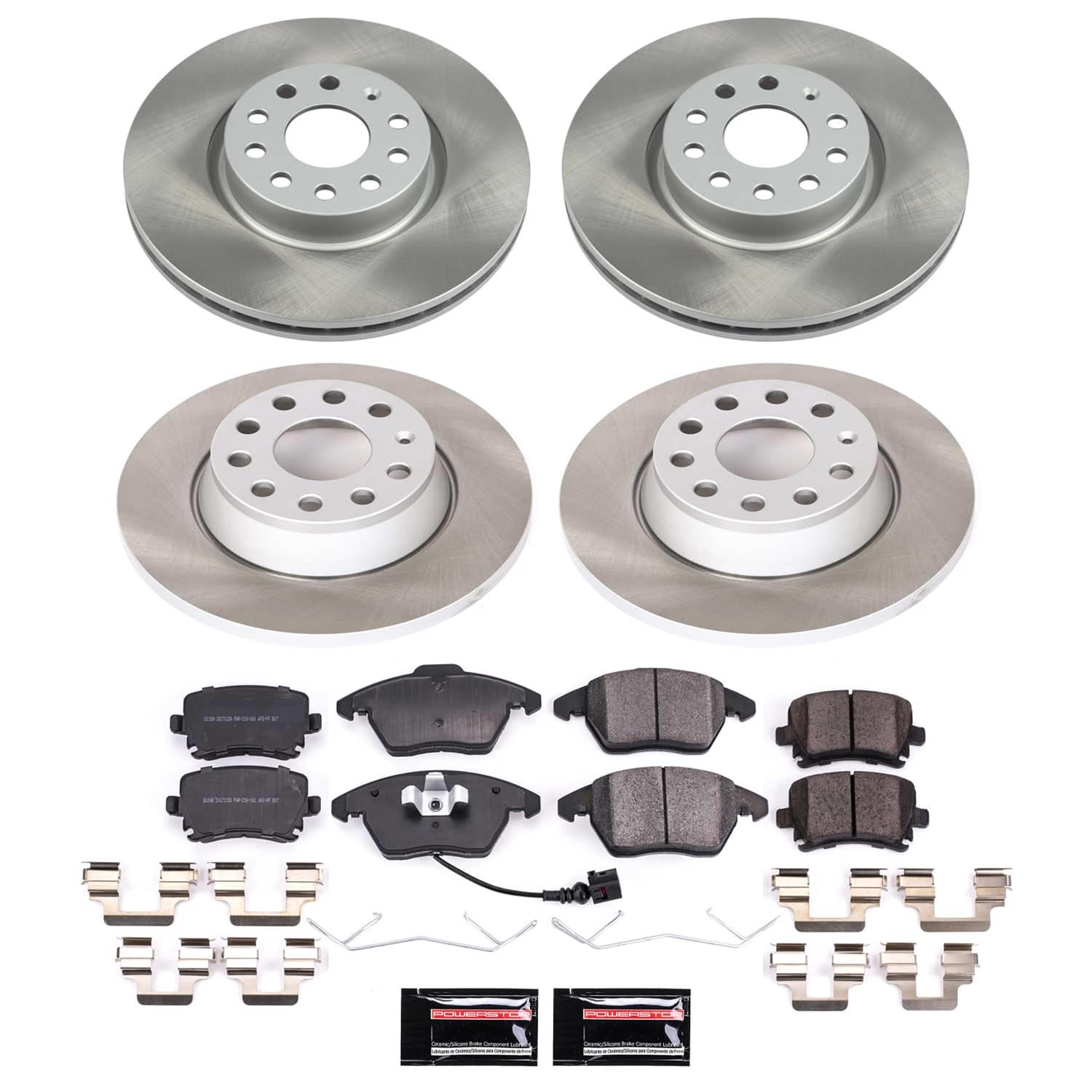 Power Stop 07-09 Volkswagen Eos Front and Rear Semi-Coated Rotor Kit (1x psbSC2259, 1x psbSC5662) thumbnail 5
