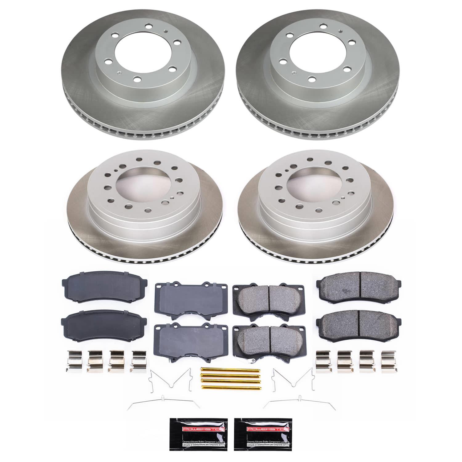 Power Stop 10-14 Toyota FJ Cruiser Front and Rear Semi-Coated Rotor Kit (1x psbSC137, 1x psbSC5875) thumbnail 5