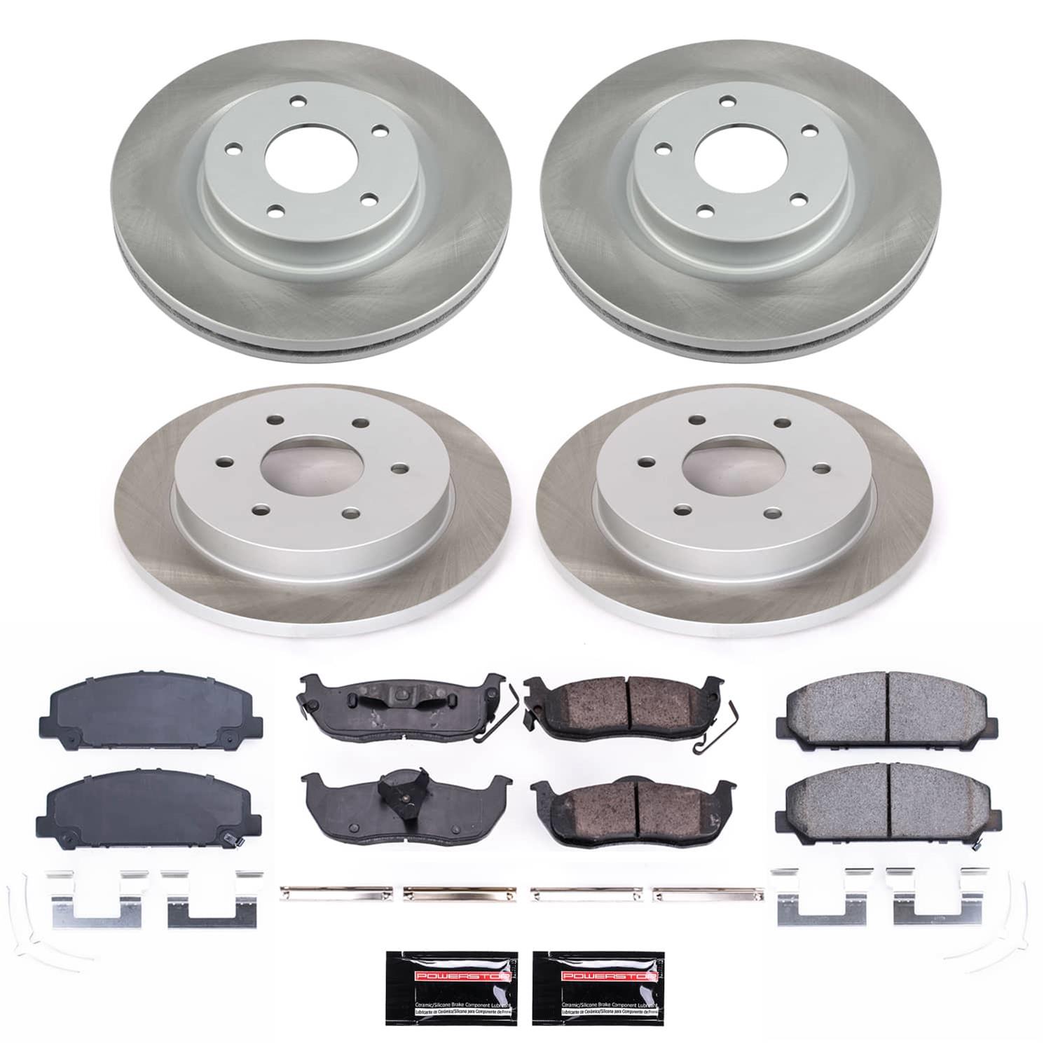 Power Stop 12-15 Nissan Armada Front and Rear Semi-Coated Rotor Kit (1x psbSC2445, 1x psbSC5821) thumbnail 5