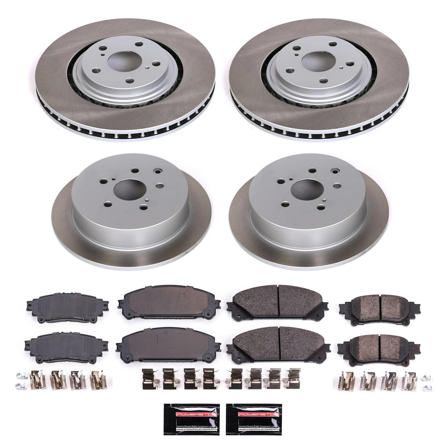 Power Stop 10-15 Lexus RX350 Front and Rear Semi-Coated Rotor Kit (1x psbSC4713, 1x psbSC5864) thumbnail 6