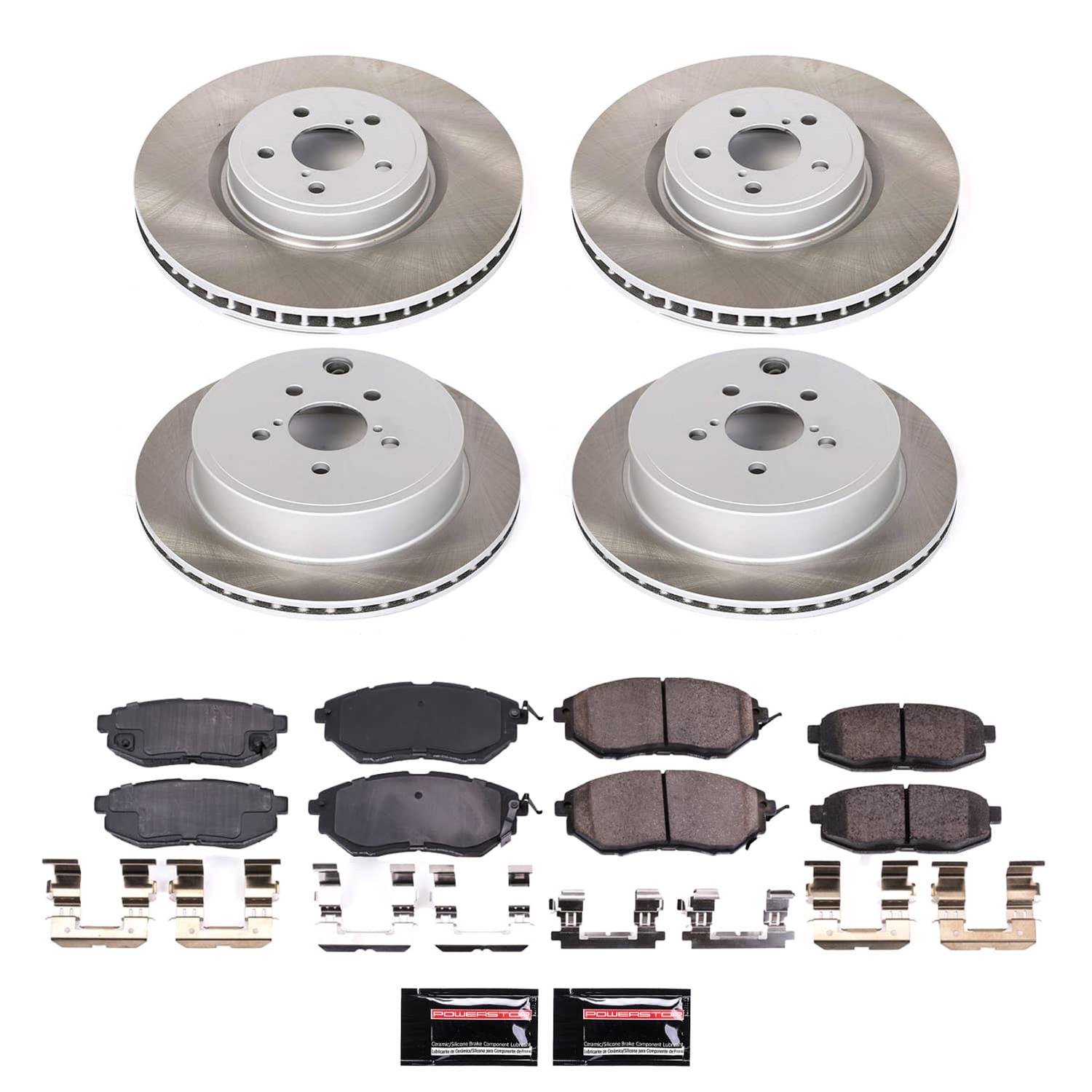 Power Stop 10-14 Subaru Legacy Front and Rear Semi-Coated Rotor Kit (1x psbSC285, 1x psbSC5883) thumbnail 5