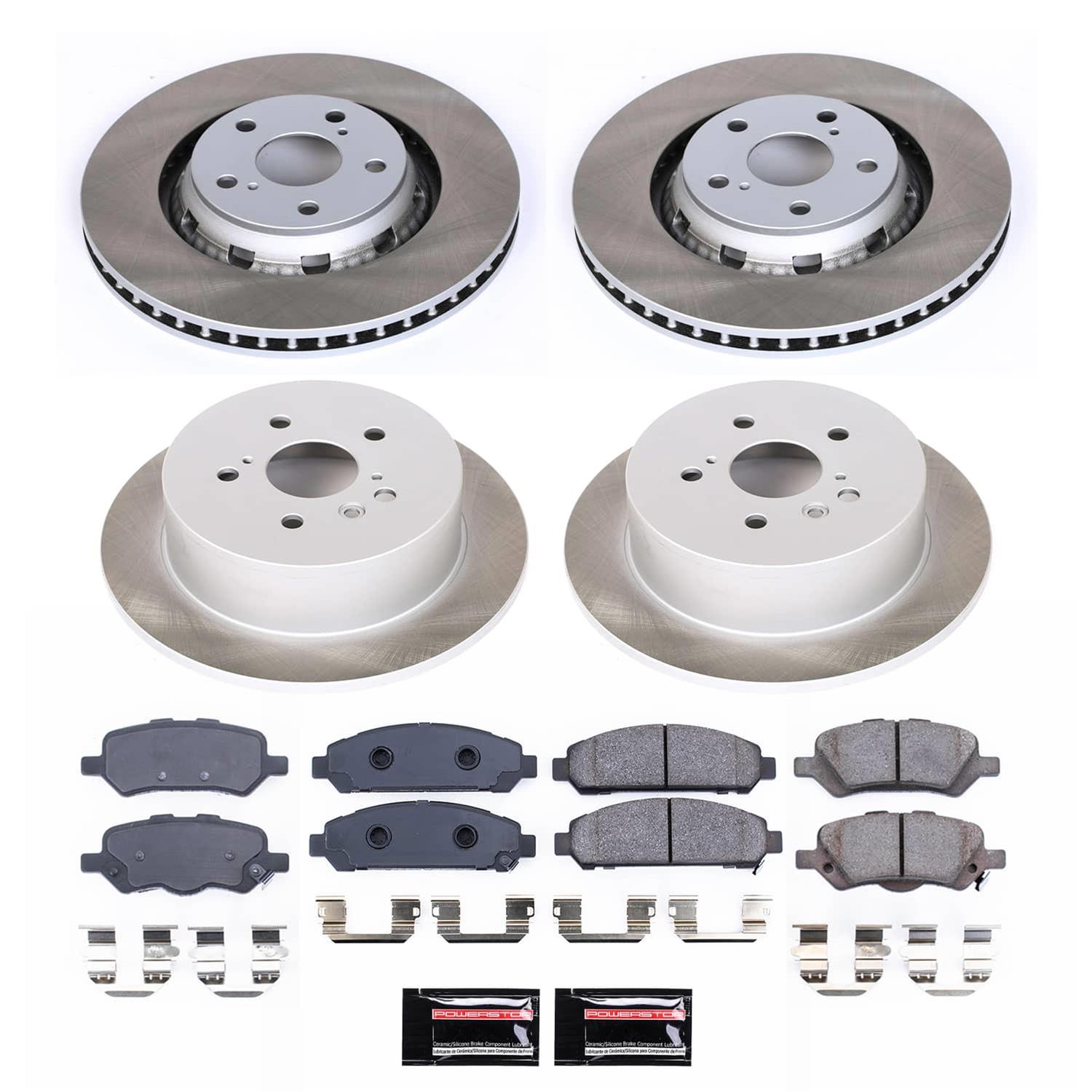 Power Stop 09-16 Toyota Venza Front and Rear Semi-Coated Rotor Kit (1x psbSC5865, 1x psbSC5867) thumbnail 5