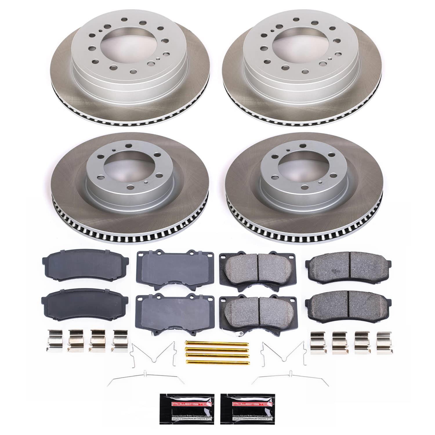 Power Stop 10-22 Lexus GX460 Front and Rear Semi-Coated Rotor Kit (1x psbSC5873, 1x psbSC5875) thumbnail 4