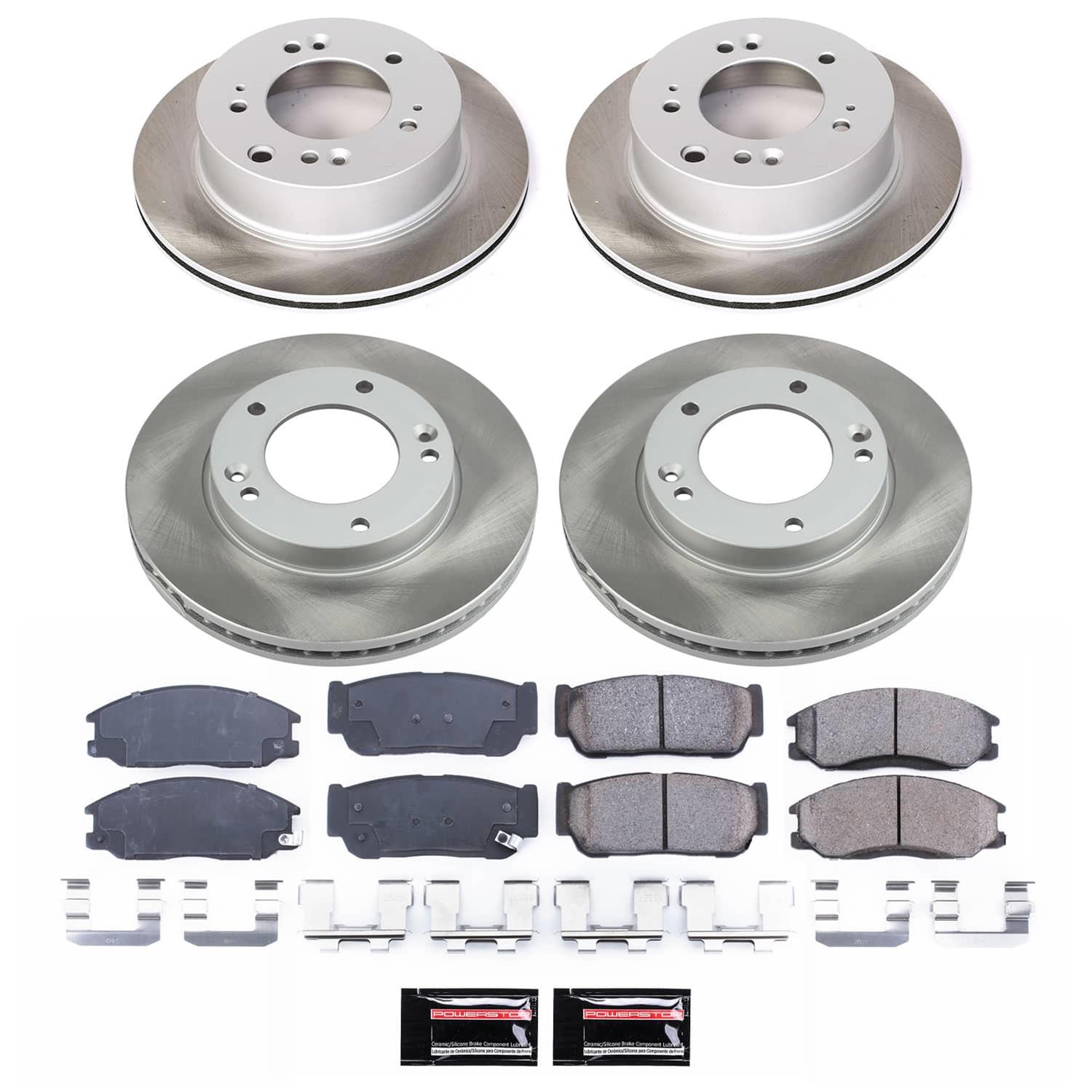 Power Stop 07-09 Kia Sorento Front and Rear Semi-Coated Rotor Kit (1x psbSC5908, 1x psbSC5910) thumbnail 5
