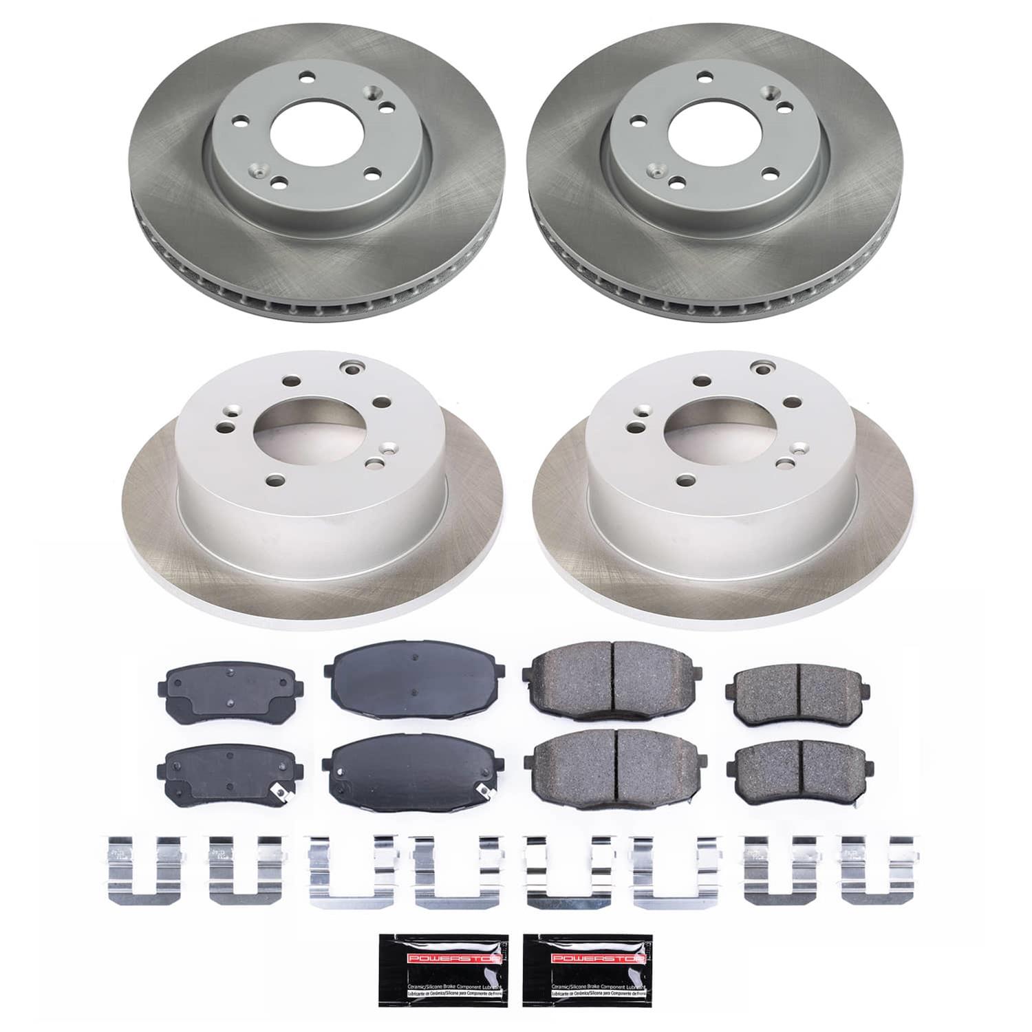 Power Stop 10-13 Kia Forte Front and Rear Semi-Coated Rotor Kit (1x psbSC5911, 1x psbSC5915) thumbnail 5