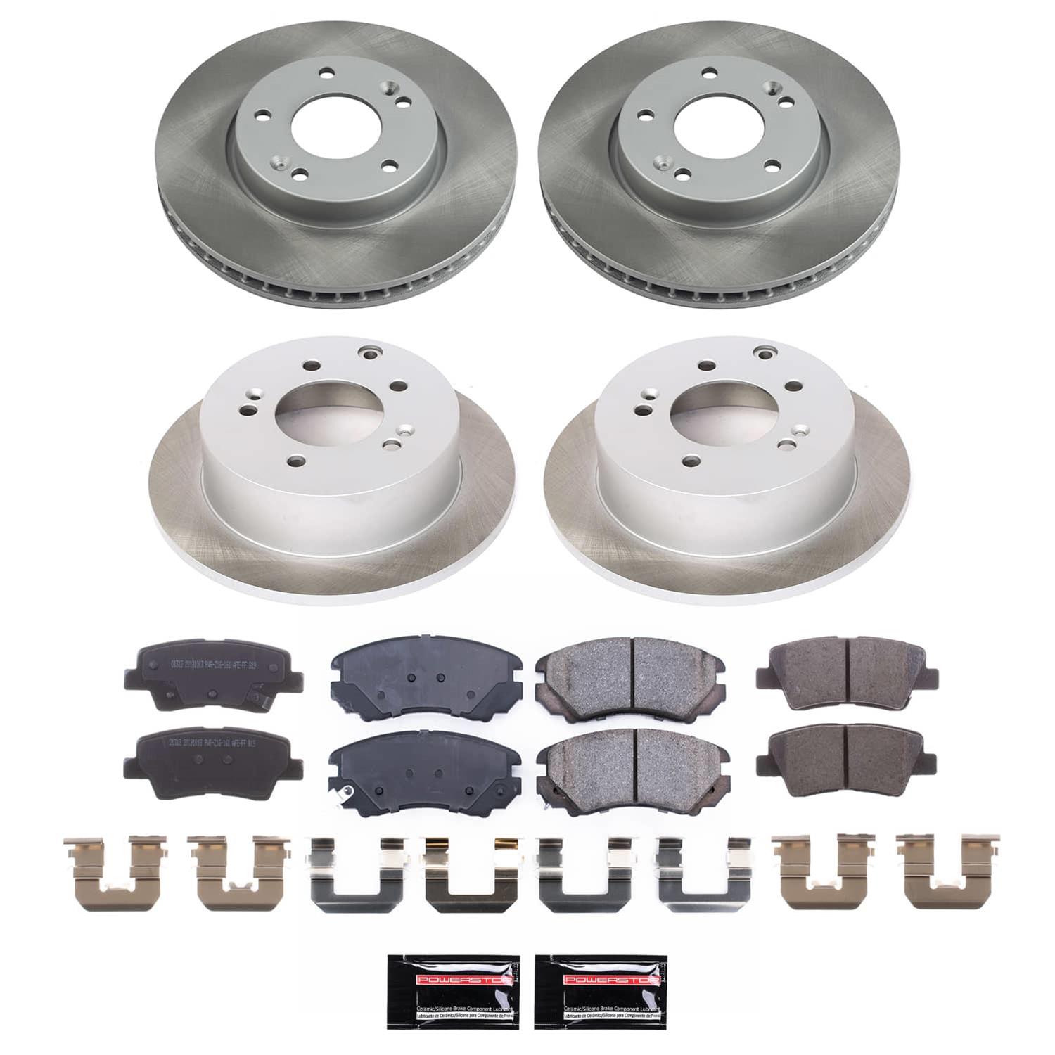 Power Stop 10-11 Kia Soul Front and Rear Semi-Coated Rotor Kit (1x psbSC5913, 1x psbSC5916) thumbnail 5