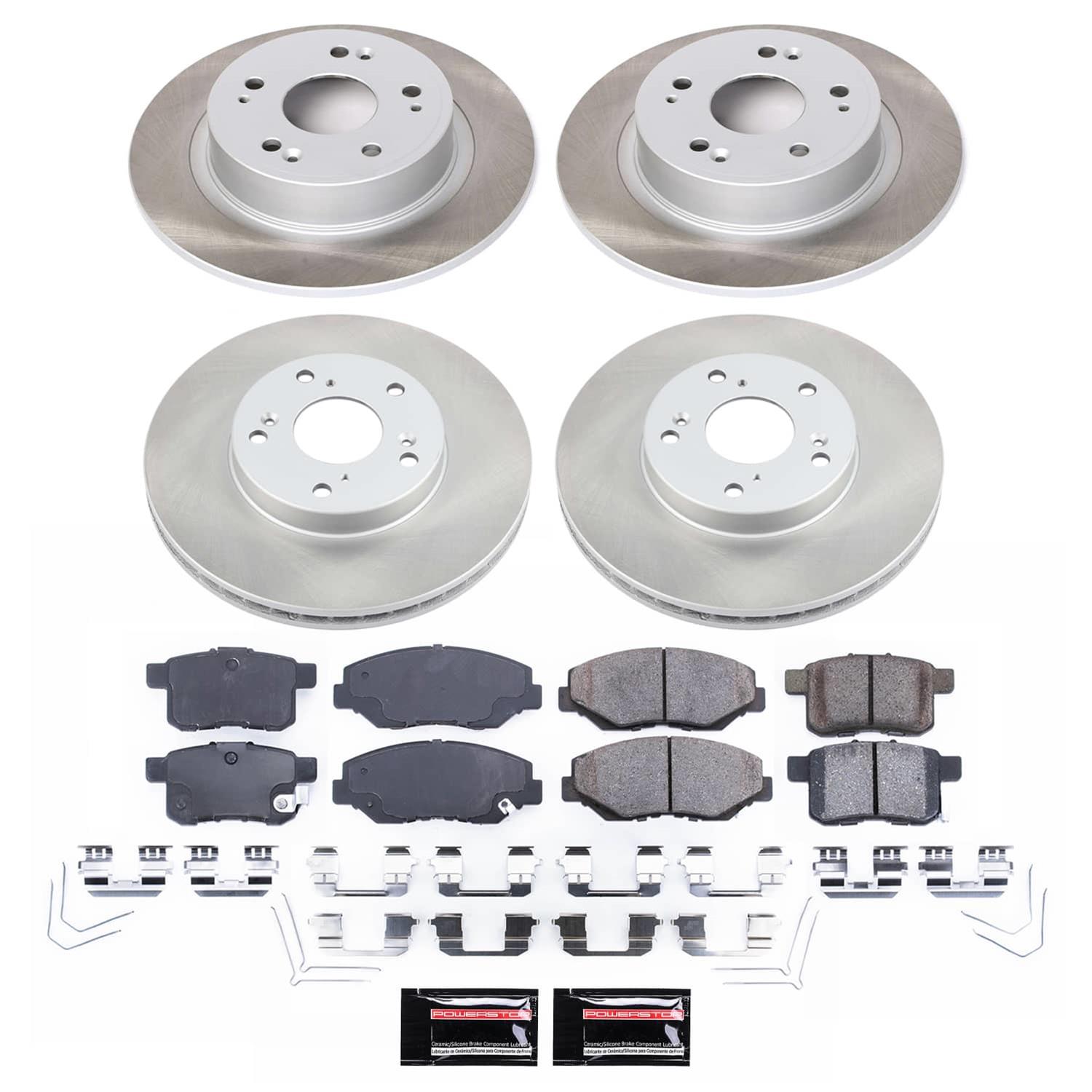 Power Stop 11-12 Honda Accord Front and Rear Semi-Coated Rotor Kit (1x psbSC1043, 1x psbSC5368) thumbnail 5