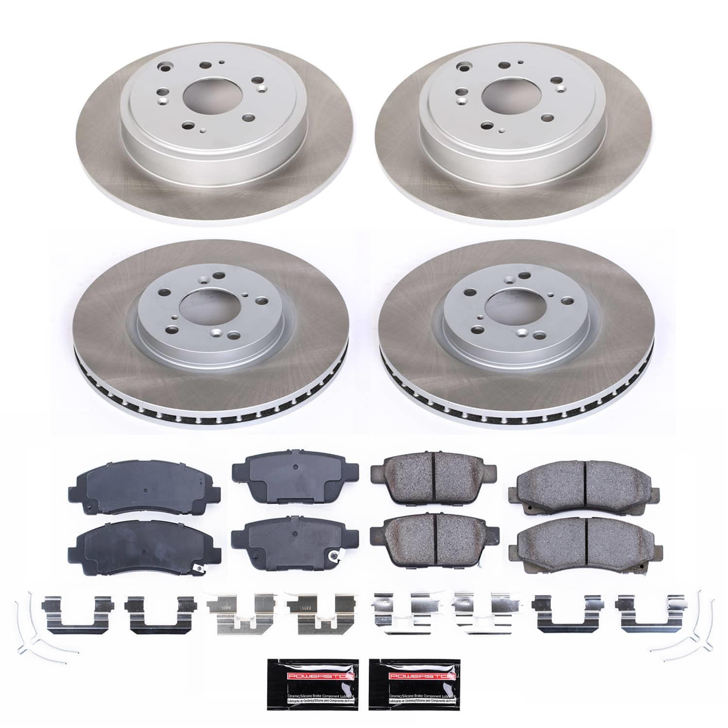 Power Stop 12-14 Honda Ridgeline Front and Rear Semi-Coated Rotor Kit (1x psbSC2431, 1x psbSC5939) thumbnail 5