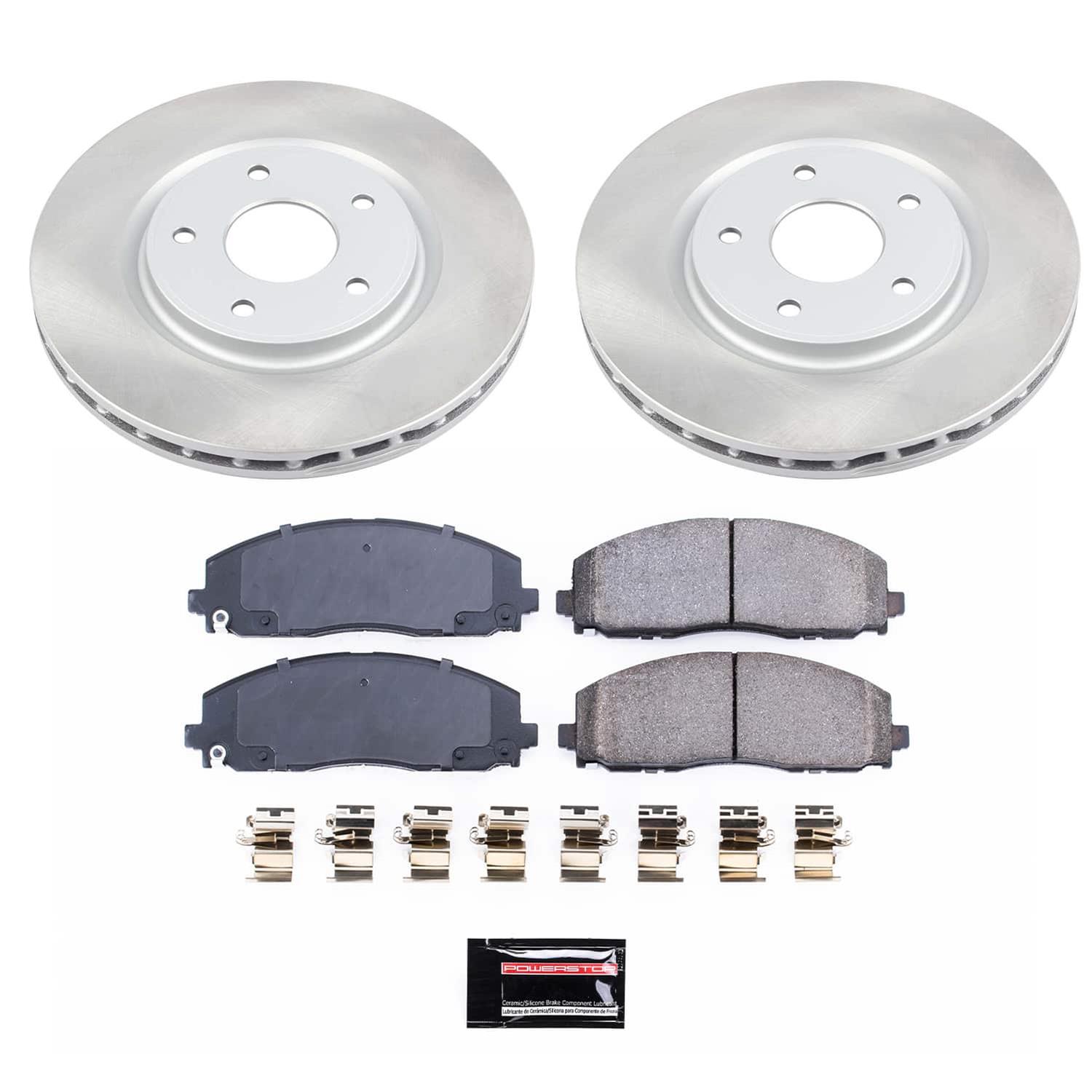 Power Stop 12-16 Chrysler Town & Country Front and Rear Semi-Coated Rotor Kit (1x psbSC5959, 1x psbSC5961) thumbnail 7