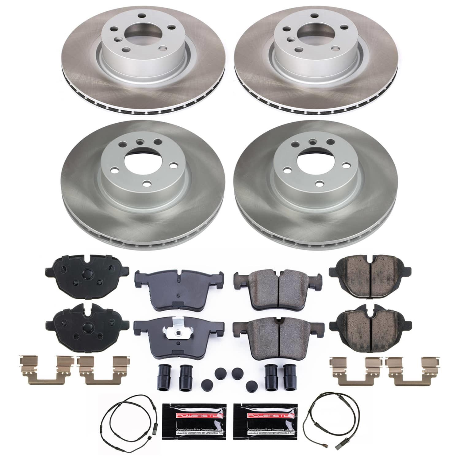 Power Stop 11-17 BMW X3 Front and Rear Semi-Coated Rotor Kit (1x psbSC6038, 1x psbSC6040) thumbnail 5