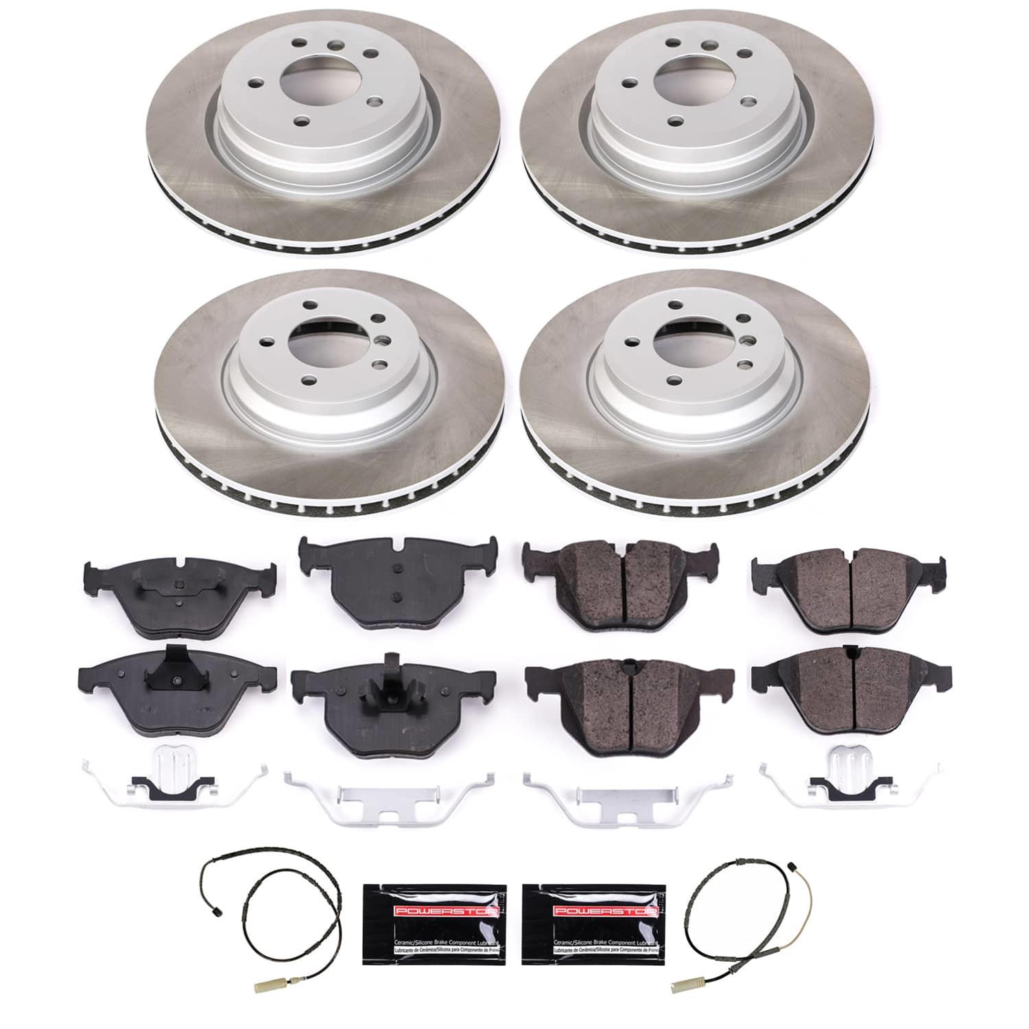 Power Stop 11-12 BMW 335i xDrive Front and Rear Semi-Coated Rotor Kit (1x psbSC5982, 1x psbSC6058) thumbnail 5
