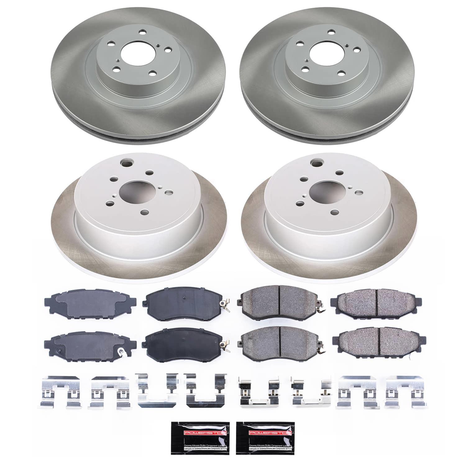 Power Stop 11-13 Subaru Forester Front and Rear Semi-Coated Rotor Kit (1x psbSC4631, 1x psbSC6082) thumbnail 5