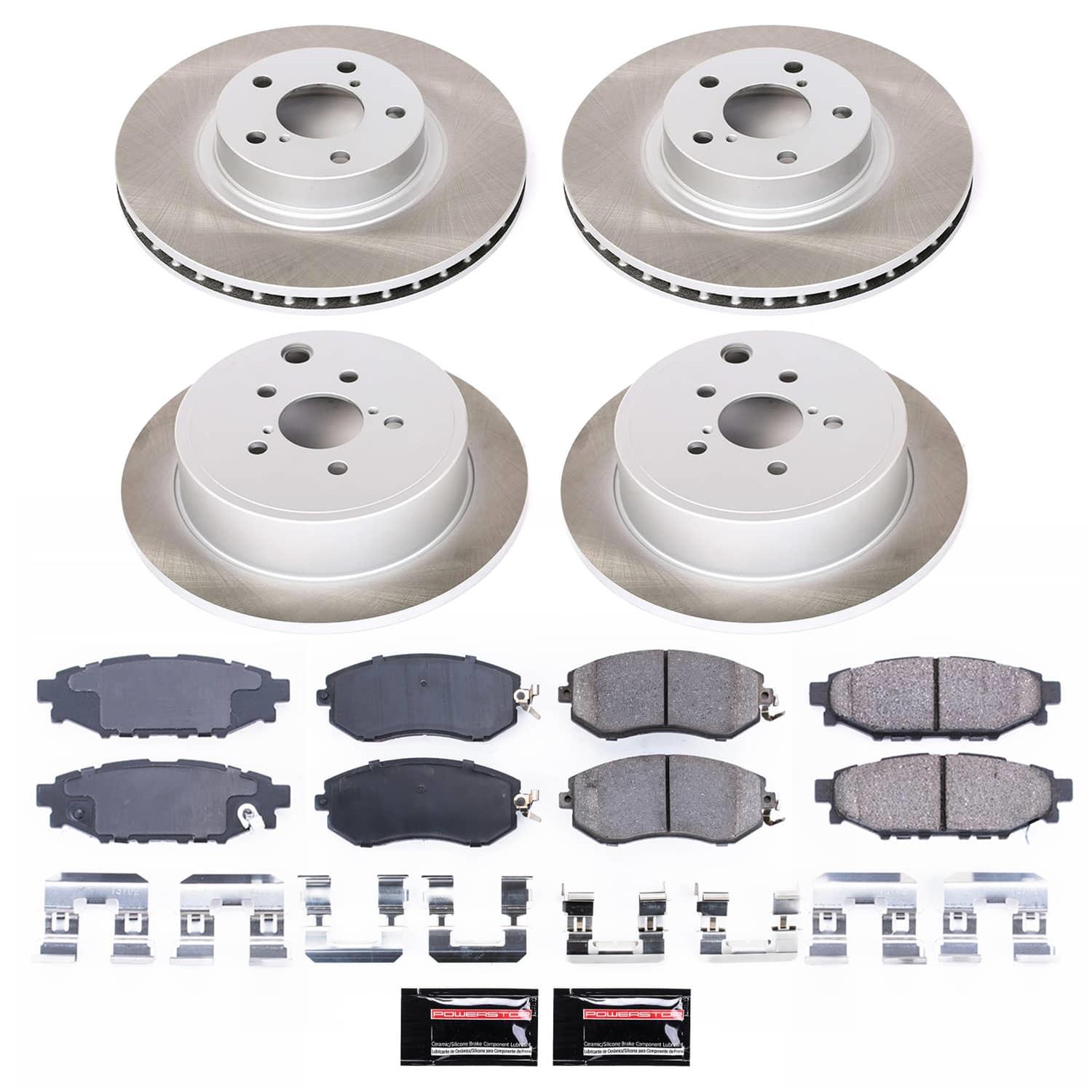 Power Stop 13-16 Subaru BRZ Front and Rear Semi-Coated Rotor Kit (1x psbSC4631, 1x psbSC6111) thumbnail 4