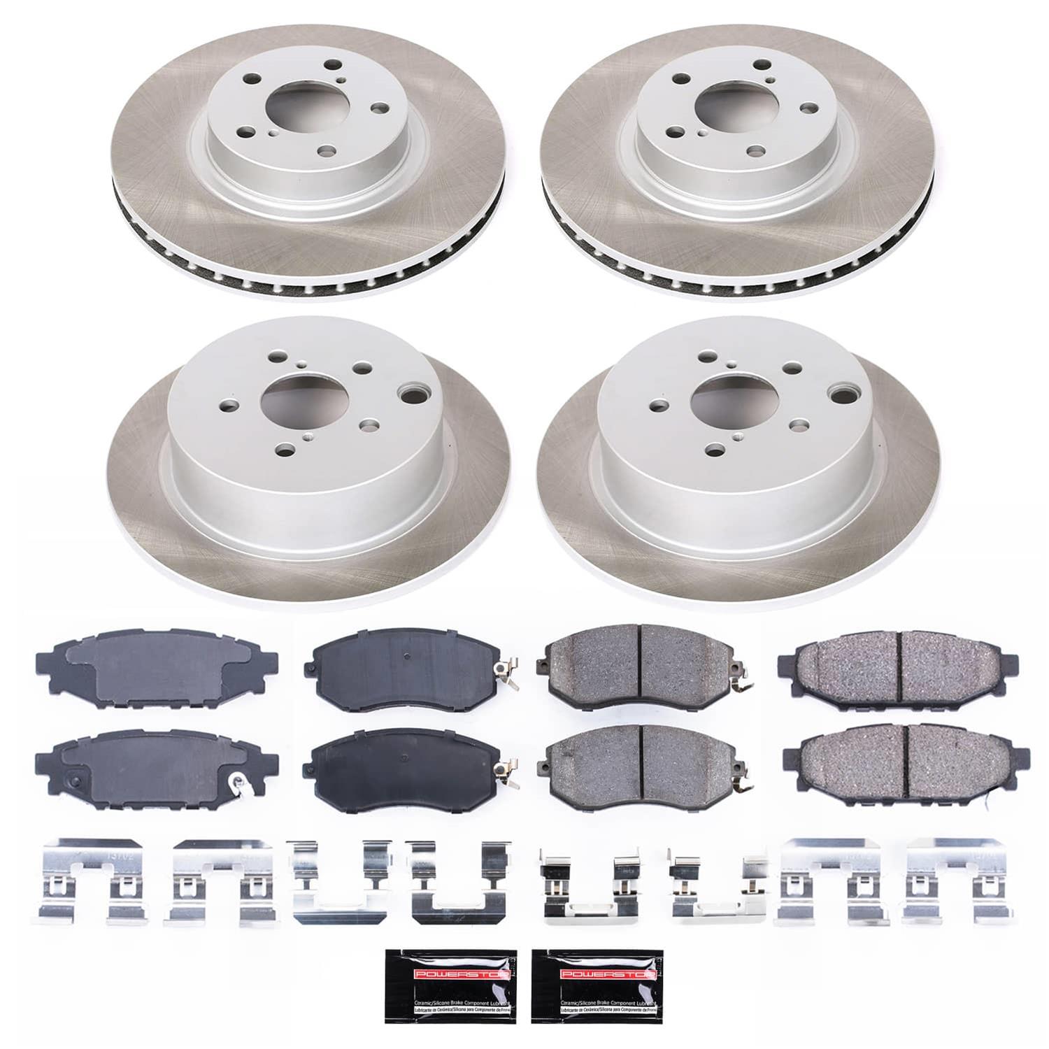 Power Stop 12-16 Subaru Impreza Front and Rear Semi-Coated Rotor Kit (1x psbSC6107, 1x psbSC6111) thumbnail 4