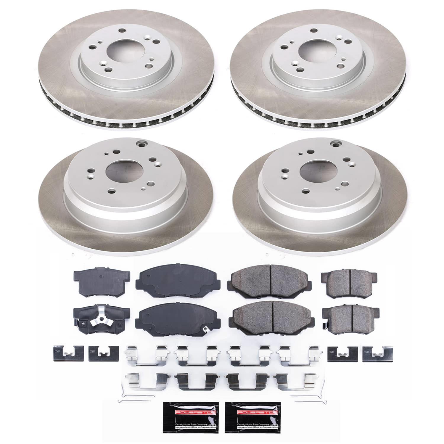 Power Stop 05-06 Honda CR-V Front and Rear Semi-Coated Rotor Kit (1x psbSC206, 1x psbSC3055) thumbnail 5