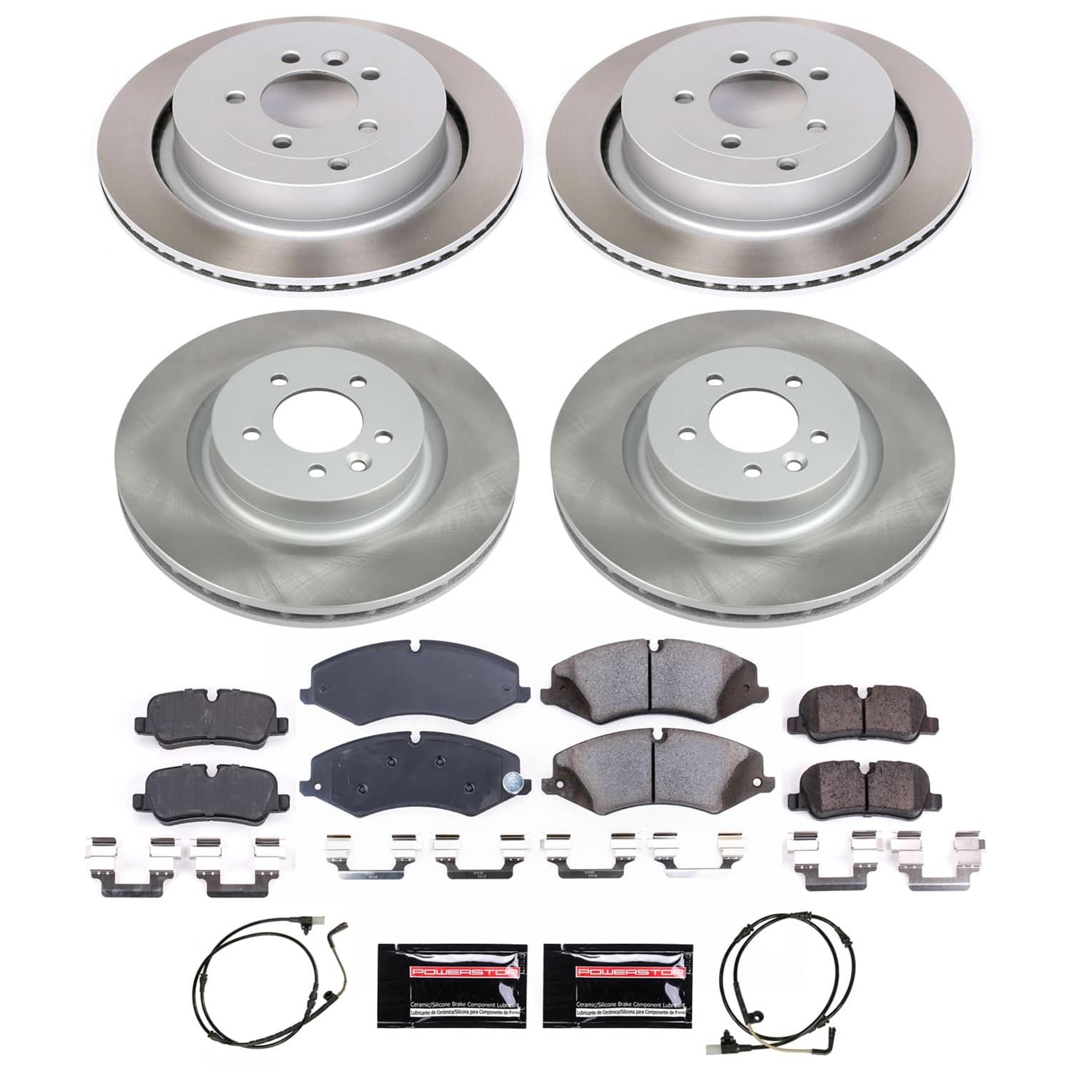 Power Stop 10-13 Land Rover Range Rover Sport Front and Rear Semi-Coated Rotor Kit (1x psbSC6228, 1x psbSC6564) thumbnail 5
