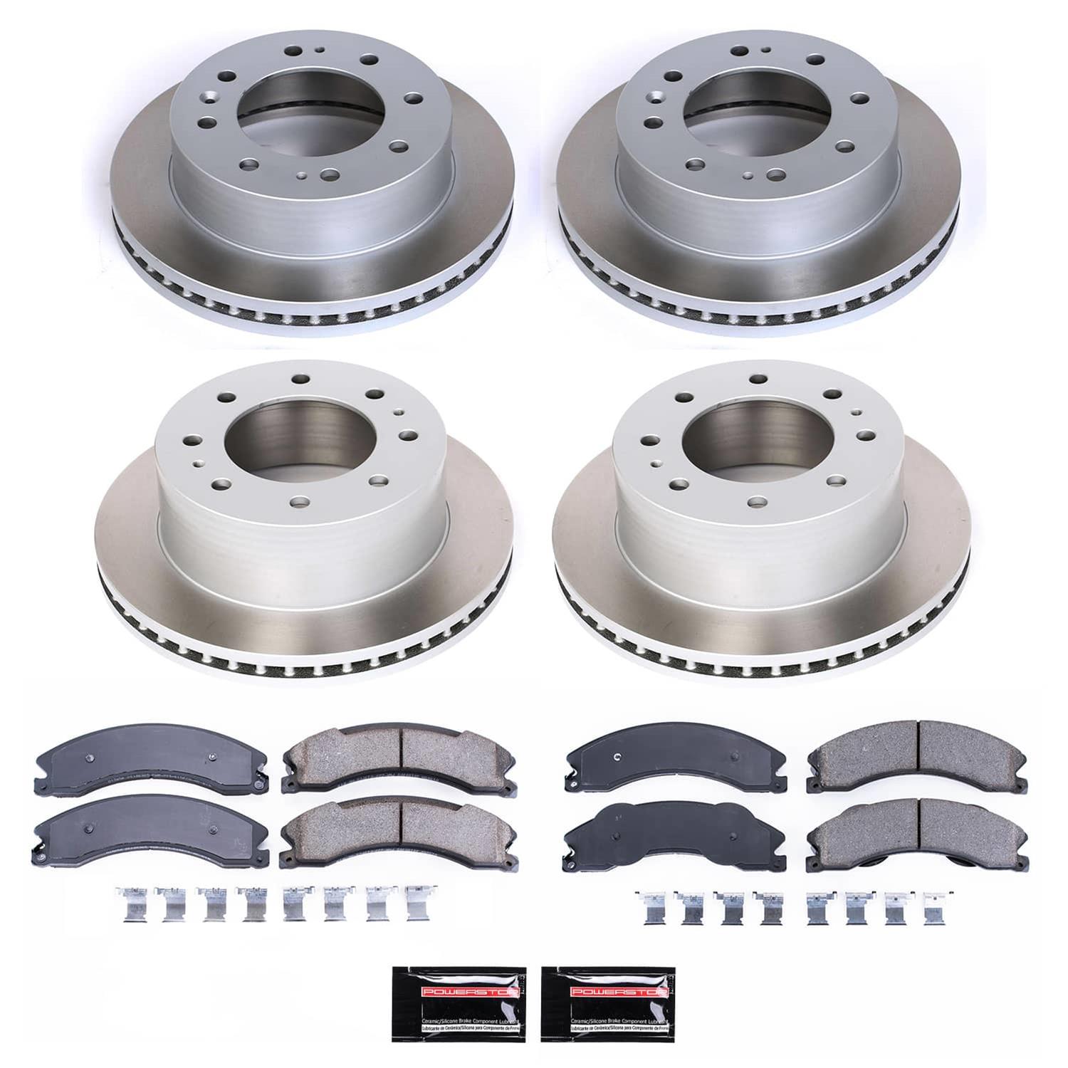 Power Stop 12-14 Chevrolet Silverado 2500 HD Front and Rear Semi-Coated Rotor Kit (1x psb17-1411, 1x psb17-1565, 2x psbAR82153SCR, 2x psbAR82155SCR) thumbnail 5