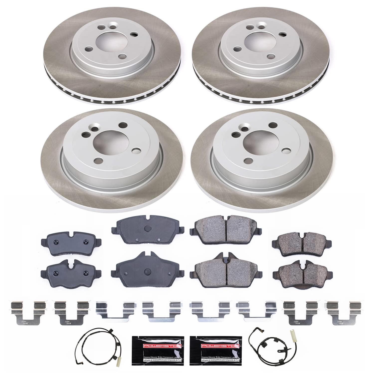 Power Stop 07-10 Mini Cooper Front and Rear Semi-Coated Rotor Kit (1x psbSC6066, 1x psbSC6281) thumbnail 5