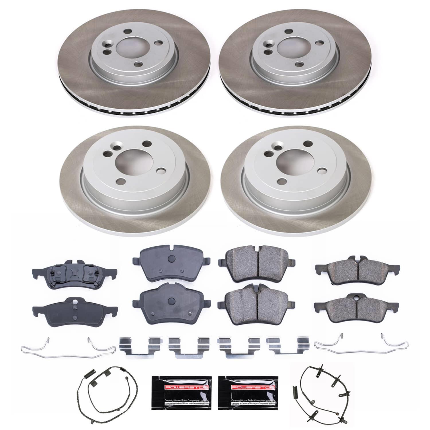 Power Stop 07-08 Mini Cooper Front and Rear Semi-Coated Rotor Kit (1x psbSC5784, 1x psbSC6280) thumbnail 5