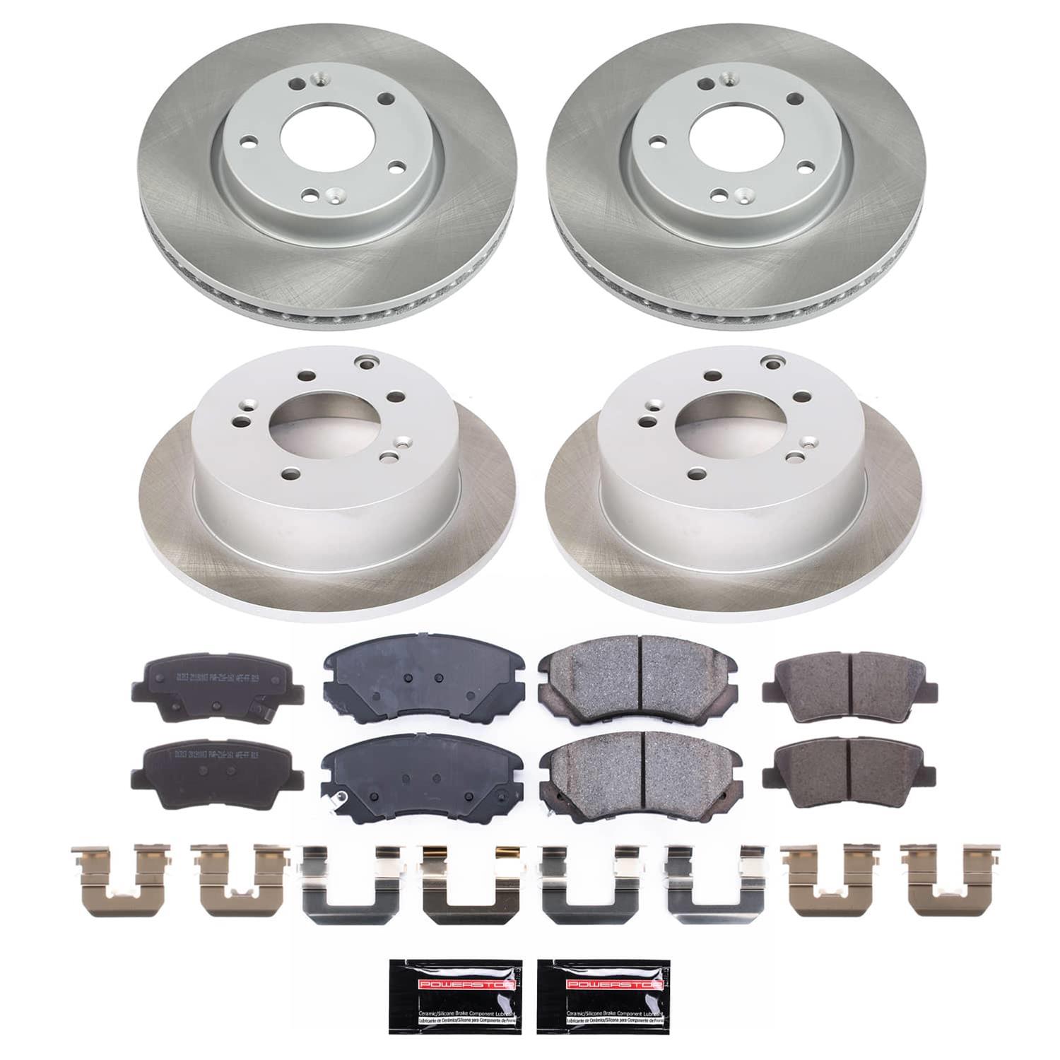 Power Stop 12-13 Kia Soul Front and Rear Semi-Coated Rotor Kit (1x psbSC165, 1x psbSC5916) thumbnail 5