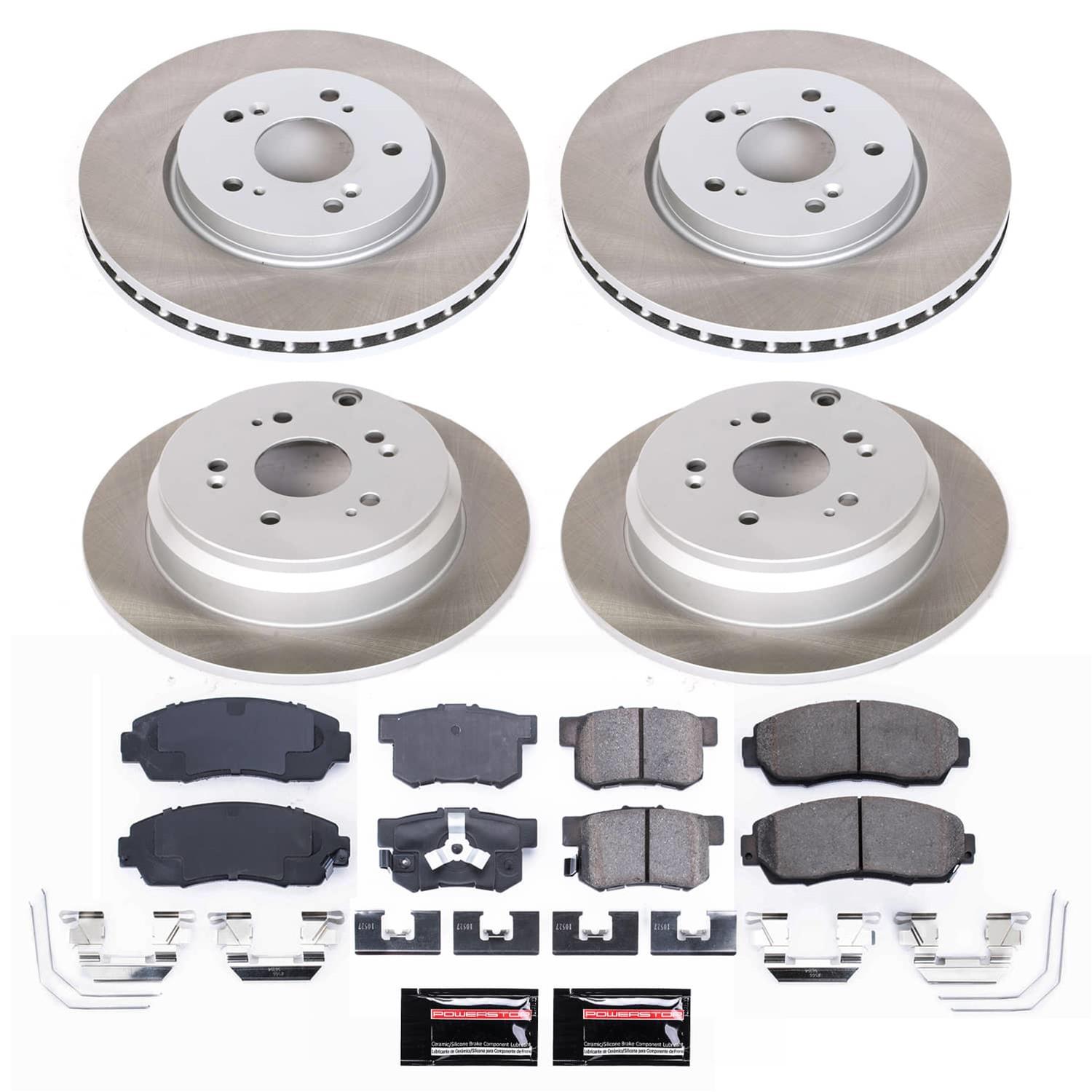 Power Stop 12-16 Honda CR-V Front and Rear Semi-Coated Rotor Kit (1x psbSC206, 1x psbSC5432) thumbnail 5