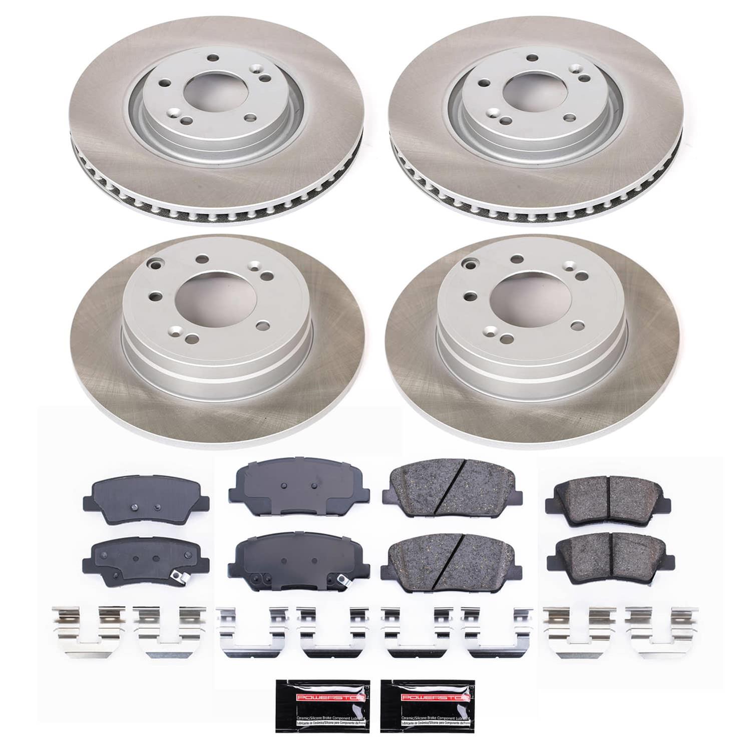 Power Stop 11-15 Kia Optima Front and Rear Semi-Coated Rotor Kit (1x psbSC5381, 1x psbSC6324) thumbnail 5