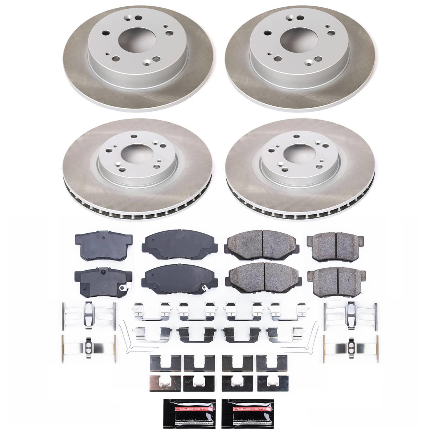 Power Stop 13-15 Acura ILX Front and Rear Semi-Coated Rotor Kit (1x psbSC1243, 1x psbSC3055) thumbnail 5
