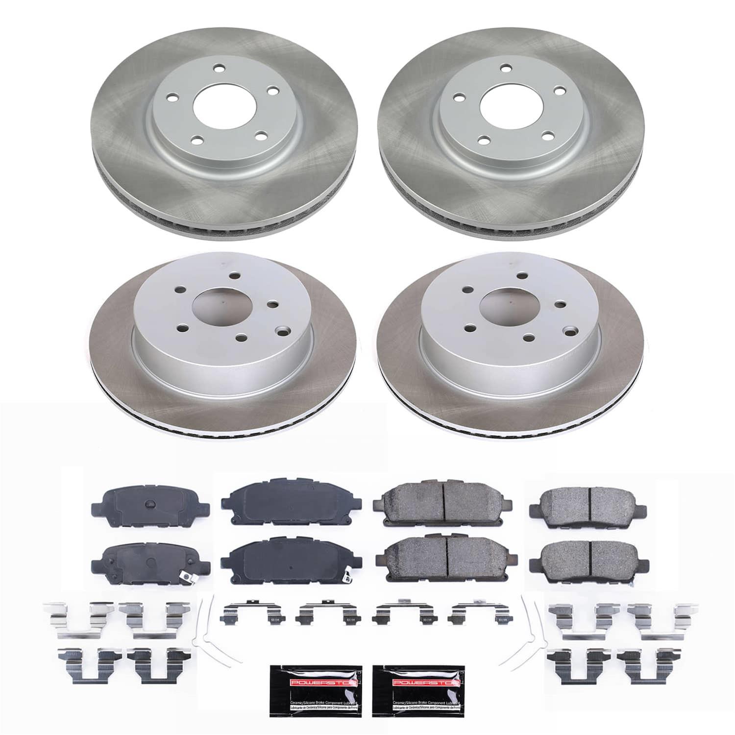 Power Stop 11-17 Nissan Quest Front and Rear Semi-Coated Rotor Kit (1x psbSC2427, 1x psbSC6360) thumbnail 5
