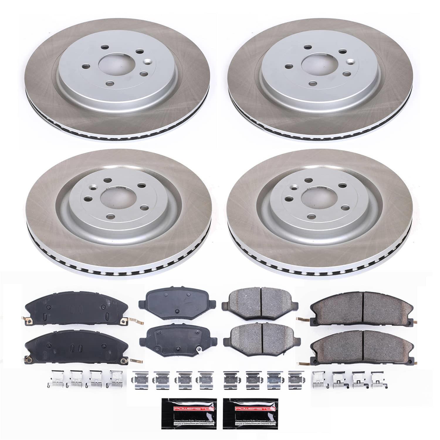 Power Stop 13-19 Ford Explorer Front and Rear Semi-Coated Rotor Kit (1x psbSC6374, 1x psbSC6376) thumbnail 5