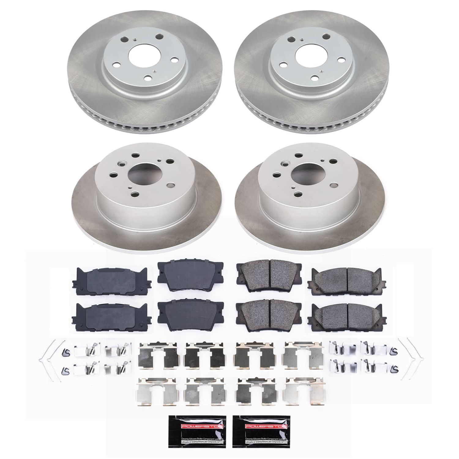 Power Stop 13-18 Lexus ES300h Front and Rear Semi-Coated Rotor Kit (1x psbSC3053, 1x psbSC6520) thumbnail 7