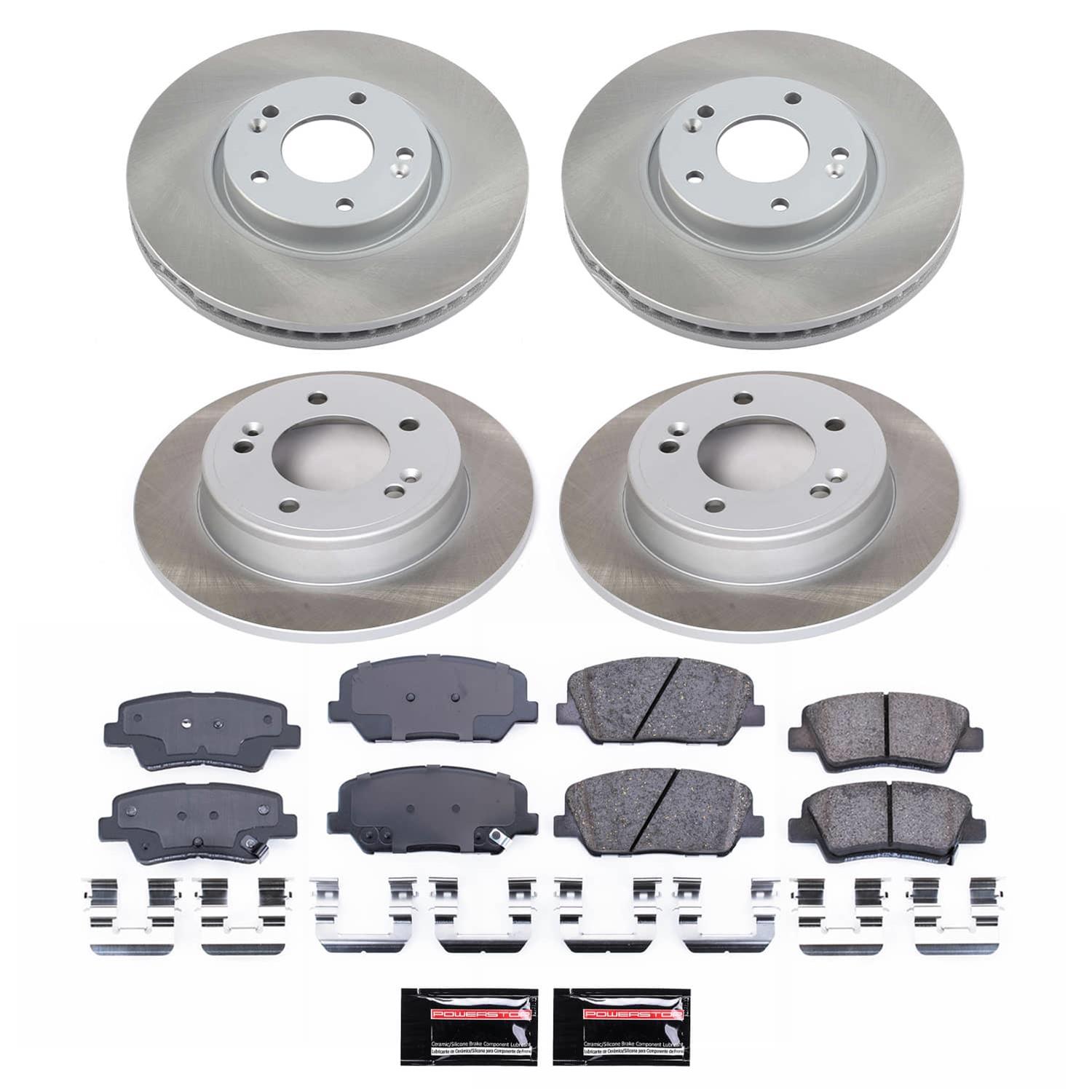 Power Stop 13-15 Hyundai Veloster Front and Rear Semi-Coated Rotor Kit (1x psbSC6306, 1x psbSC6502) thumbnail 5