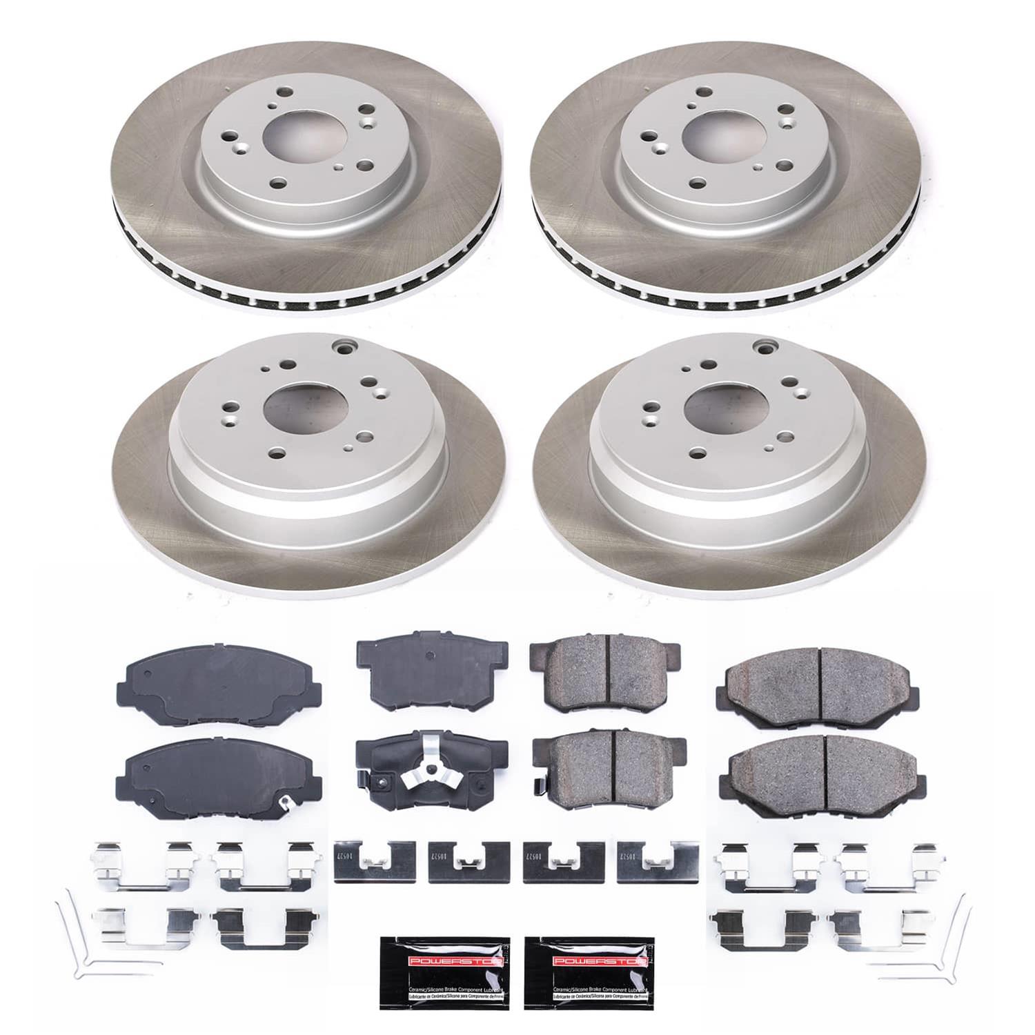 Power Stop 12-16 Honda CR-V Front and Rear Semi-Coated Rotor Kit (1x psbSC206, 1x psbSC6488) thumbnail 5