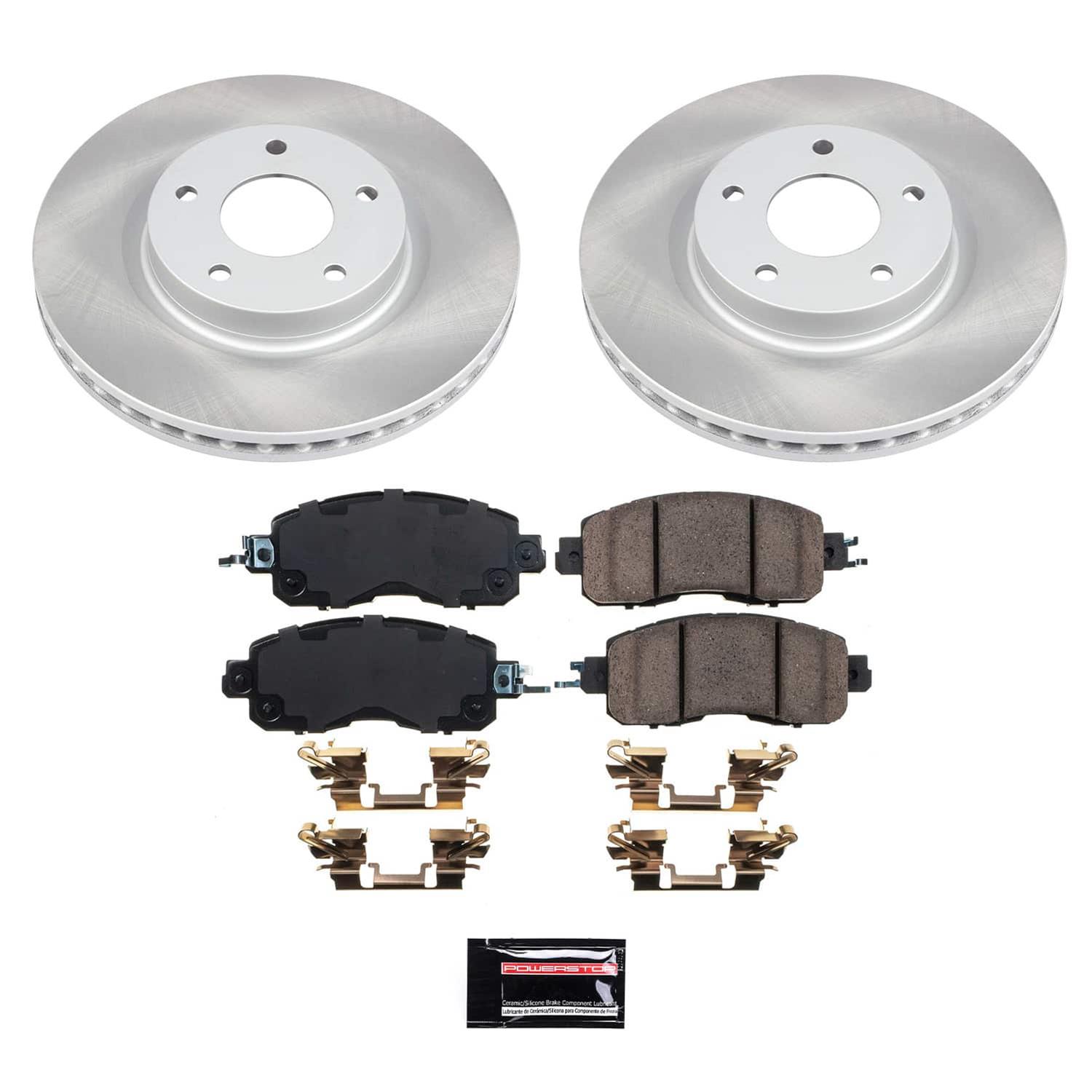 Power Stop 13-23 Nissan Altima Front and Rear Semi-Coated Rotor Kit (1x psbSC098, 1x psbSC6494) thumbnail 7